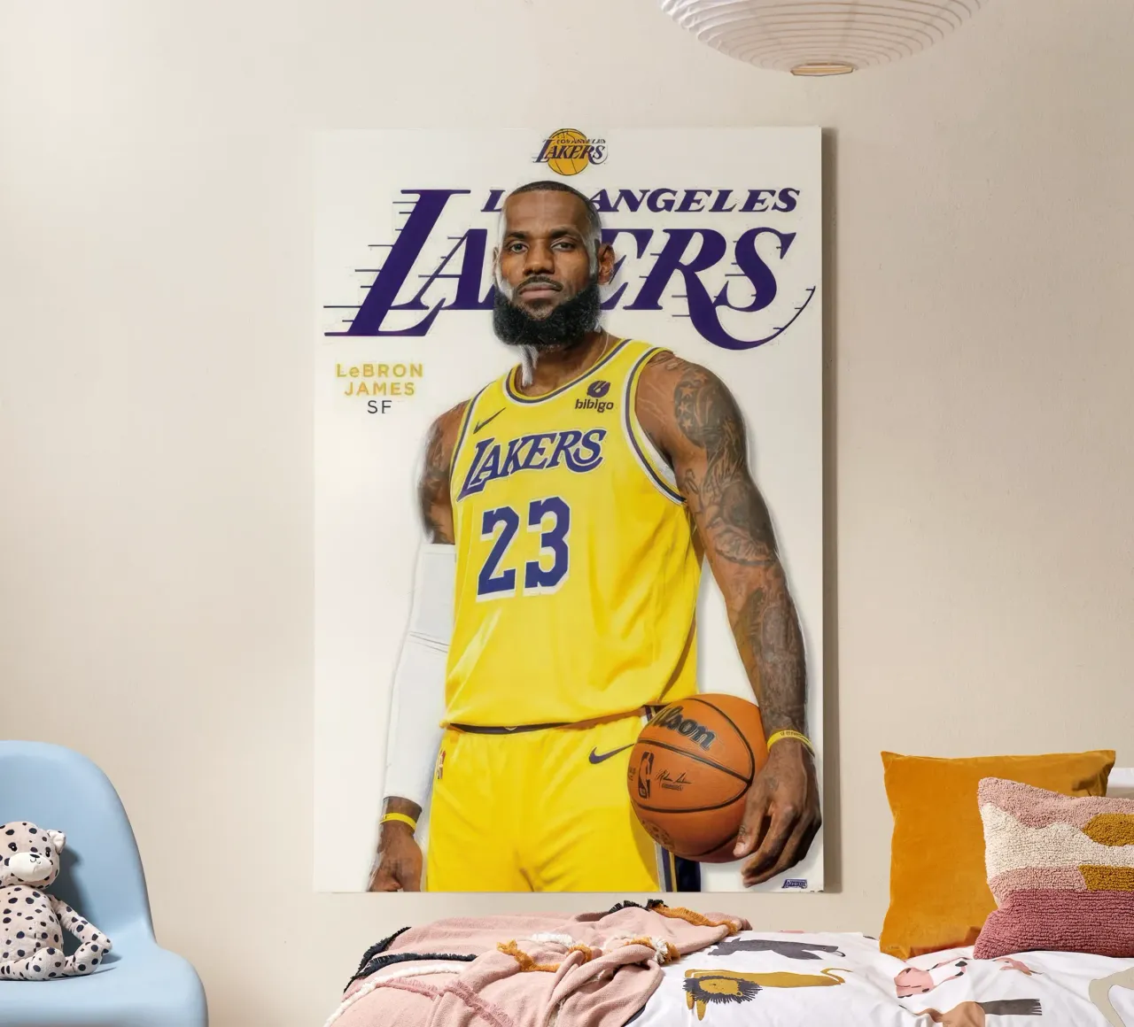 NBA Los Angeles Lakers - LeBron James Feature Series 23 canvas with Floater frame by nice sport