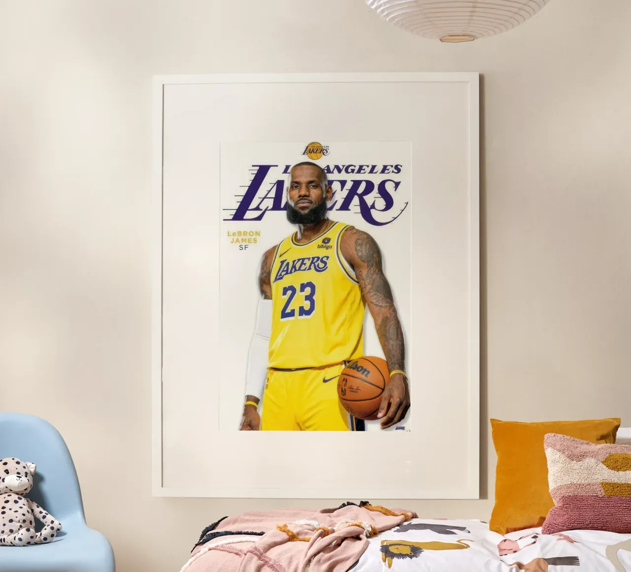 NBA Los Angeles Lakers - LeBron James Feature Serie 23 Poster von nice sport
