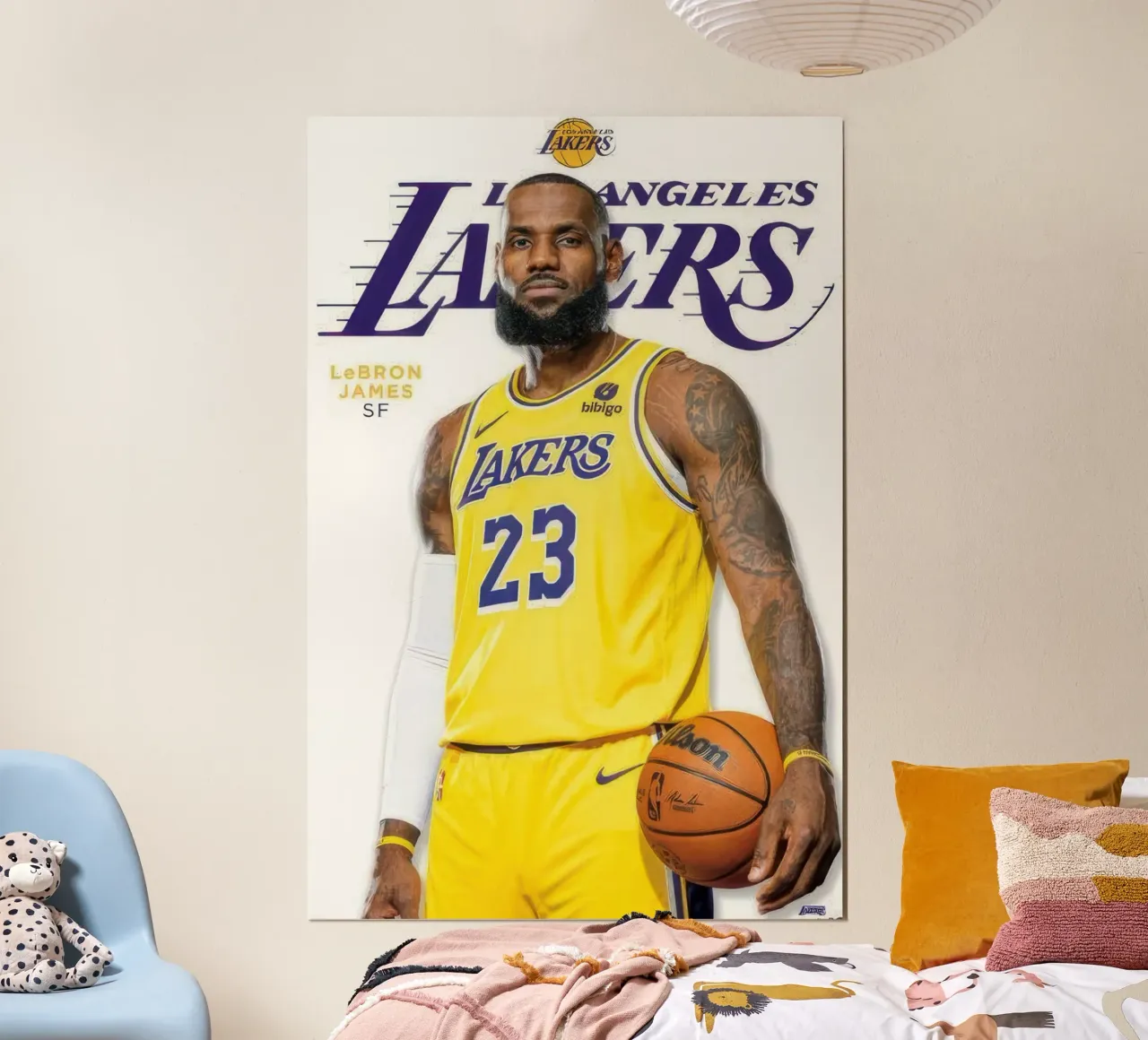 NBA Los Angeles Lakers - LeBron James Feature Serie 23 Poster von nice sport