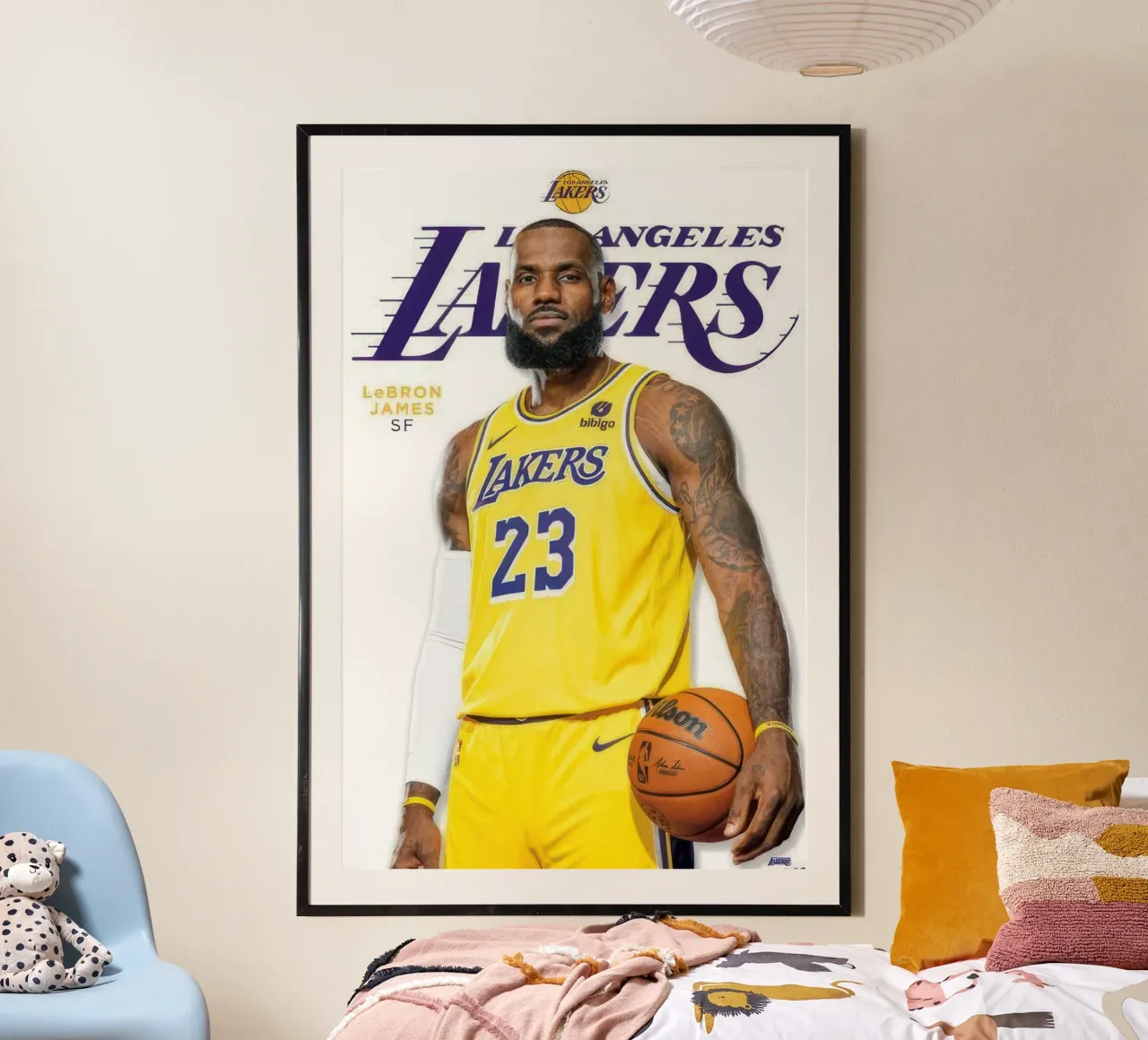 NBA Los Angeles Lakers - LeBron James Feature Serie 23 Poster von nice sport