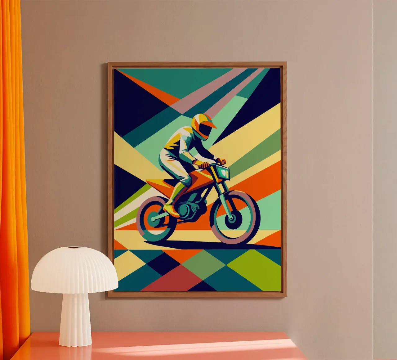 motocross sport vector imagination alu-dibond by Faiza