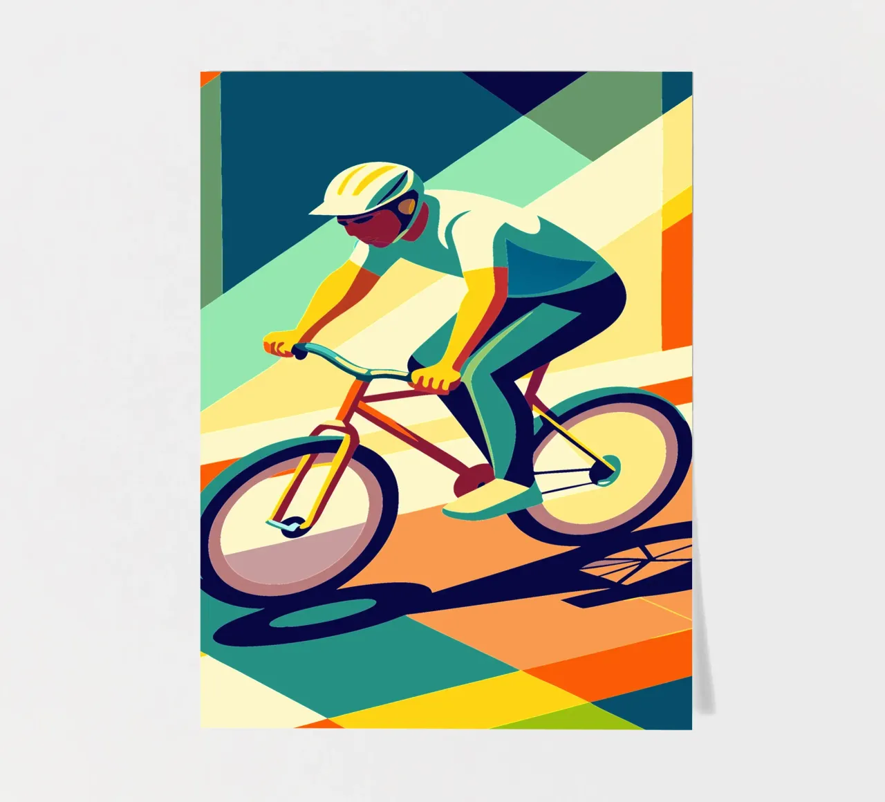 mountainbike sport vector verbeelding stickervel van Faiza