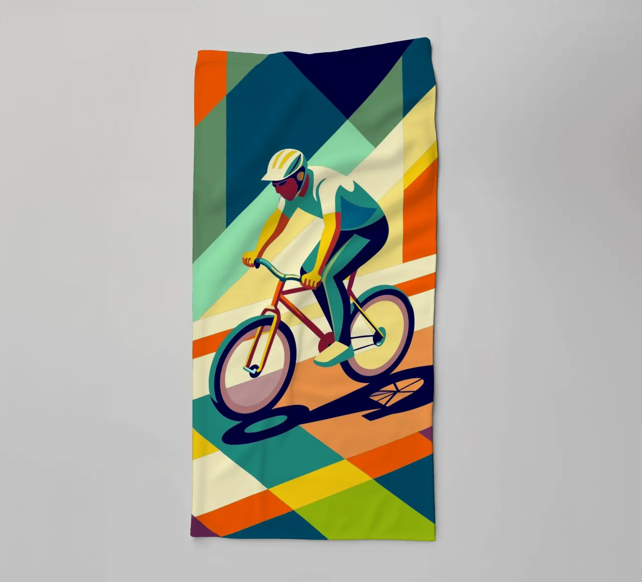 bicicleta de montaña deporte vector imaginación toalla de baño de Faiza