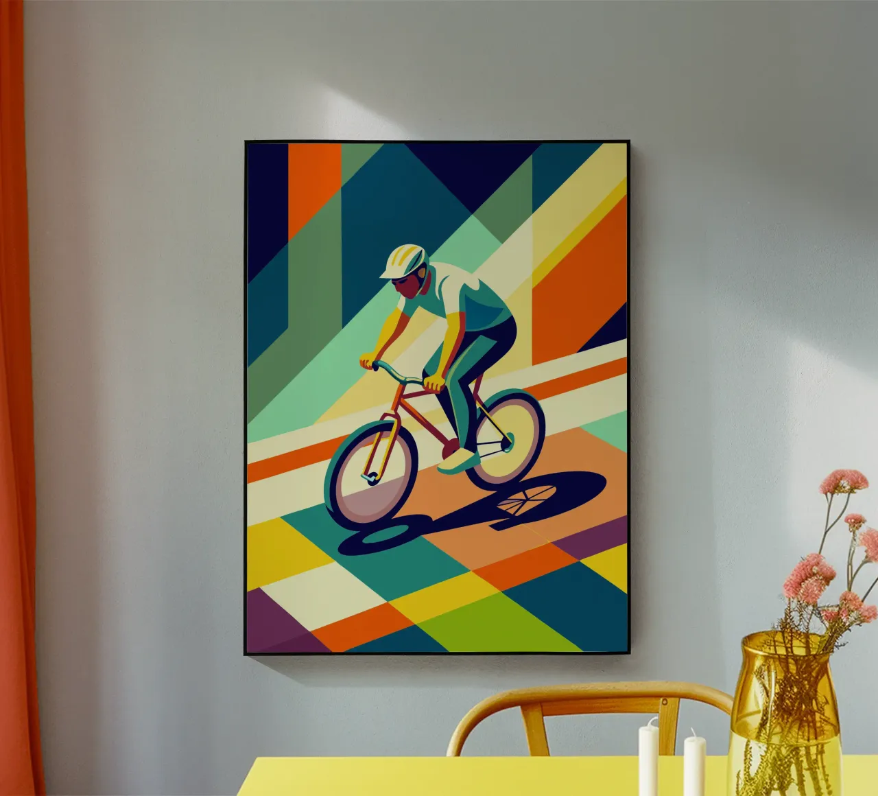 bicicleta de montaña deporte vector imaginación metacrilato de Faiza