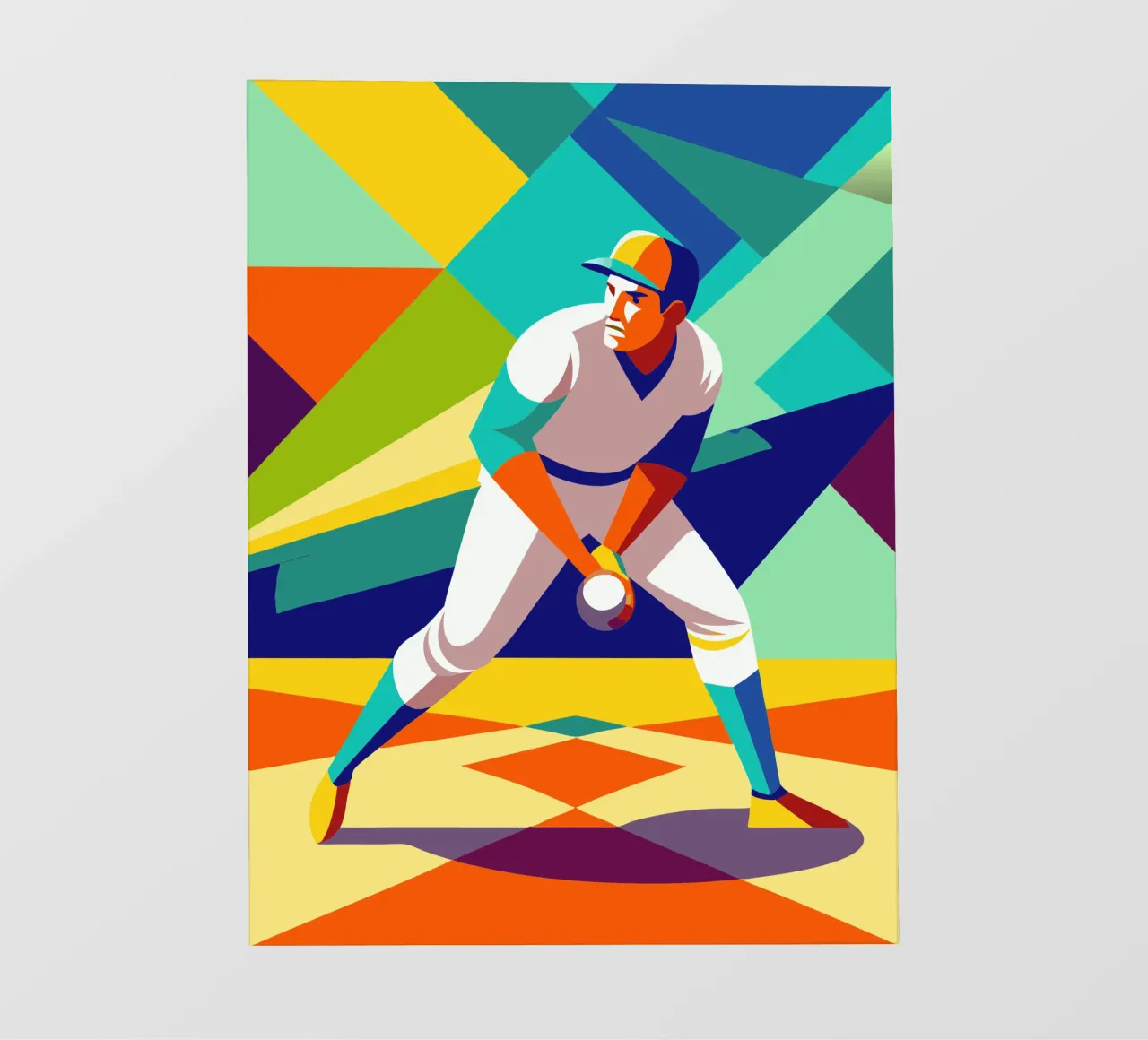 pitcher player sport vector imagination backlit film by Faiza