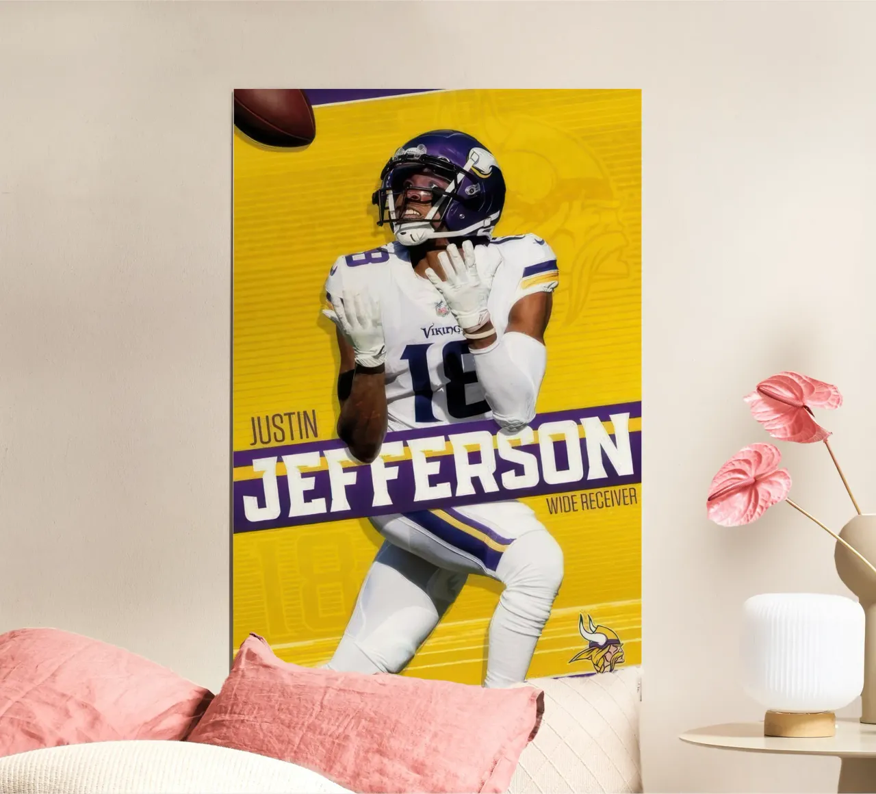 NFL Minnesota Vikings - Justin Jefferson 22 carta hahnemühle da nice sport