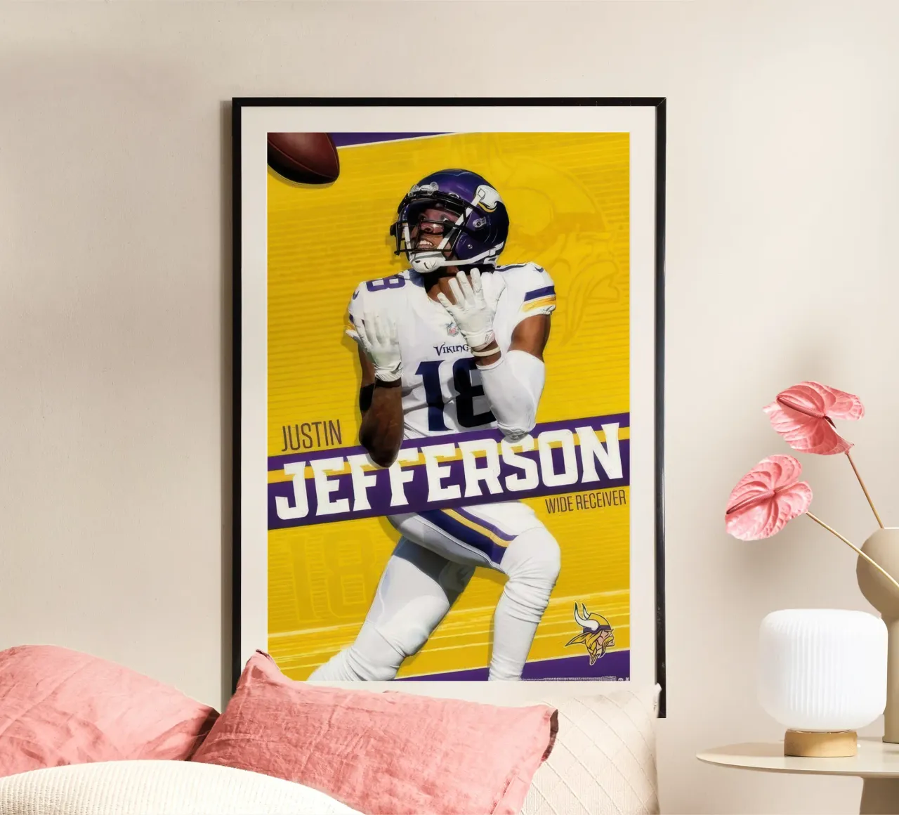 NFL Minnesota Vikings - Justin Jefferson 22 carta hahnemühle da nice sport