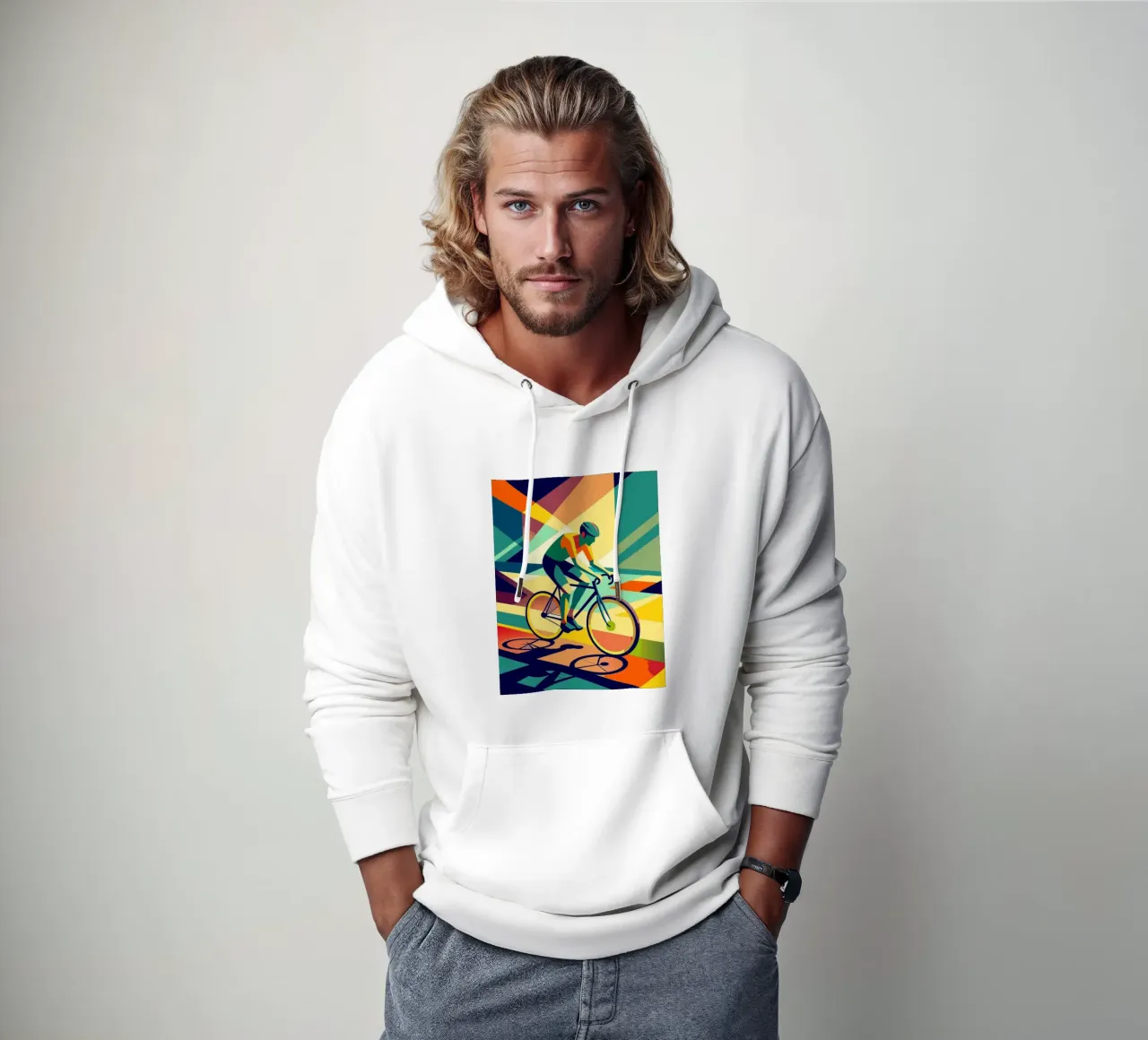 bicicleta de carreras deporte vector imaginación sudadera con capucha de Faiza