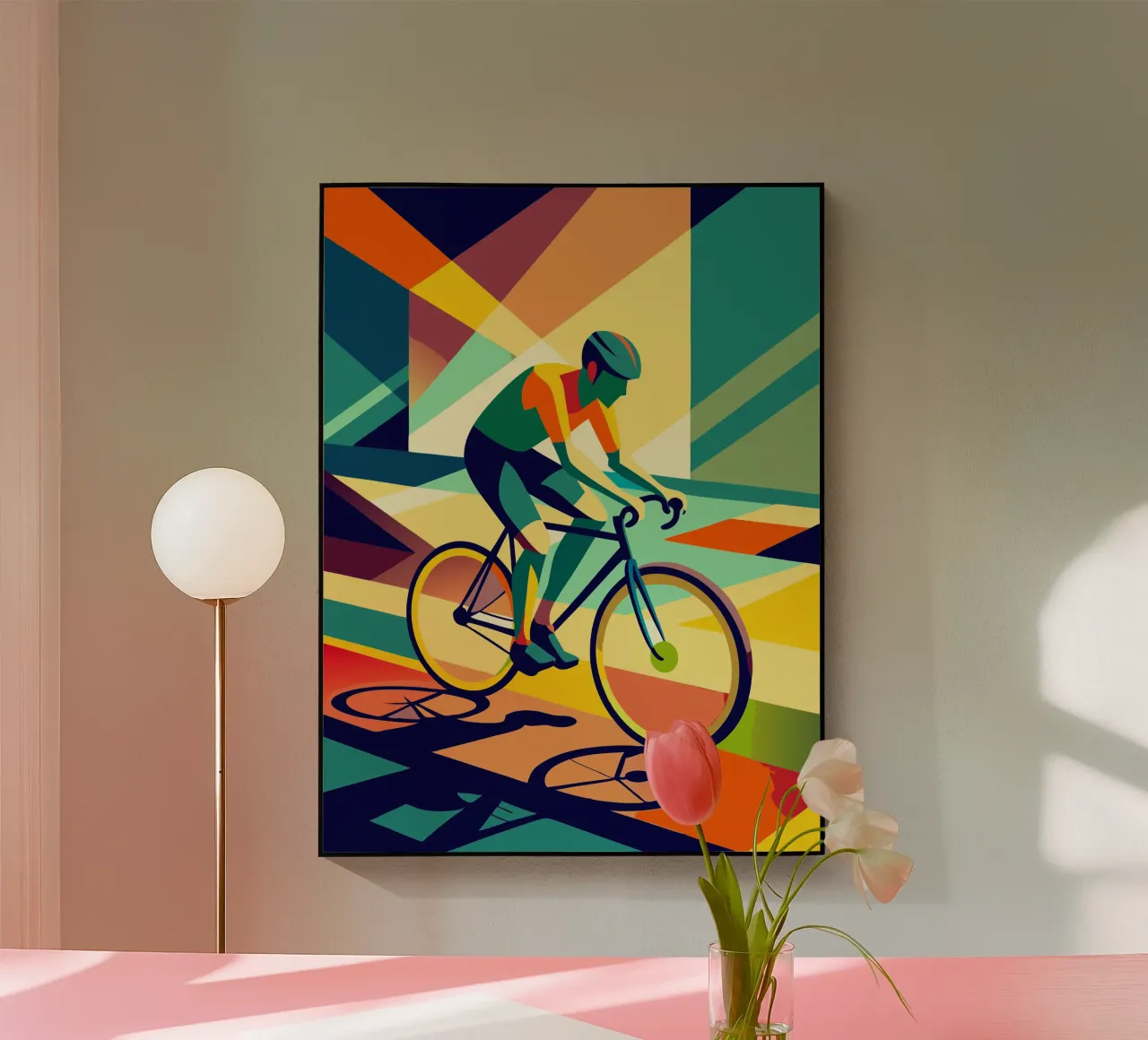 bicicleta de carreras deporte vector imaginación metacrilato de Faiza