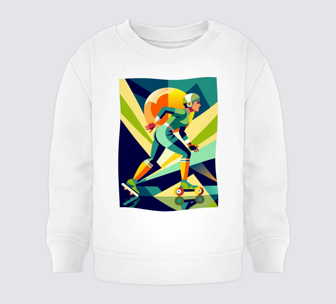 patinaje sobre ruedas deporte vector imaginación sudadera de bebé de Faiza