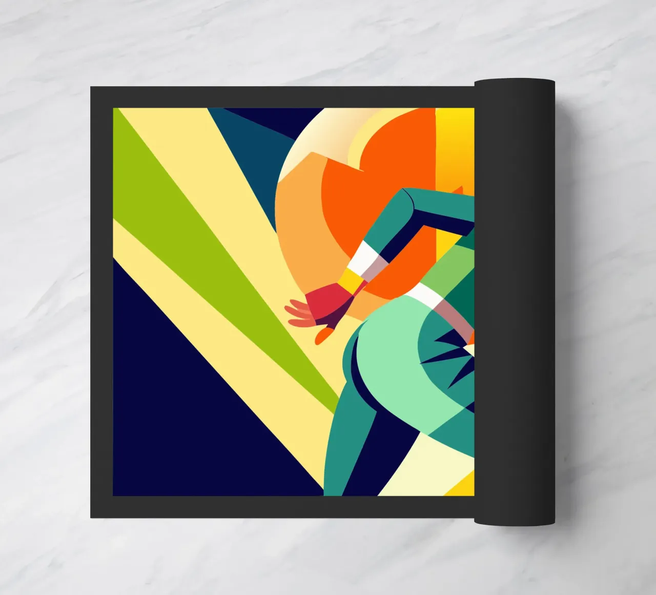 roller skate sport vector imagination doormat by Faiza