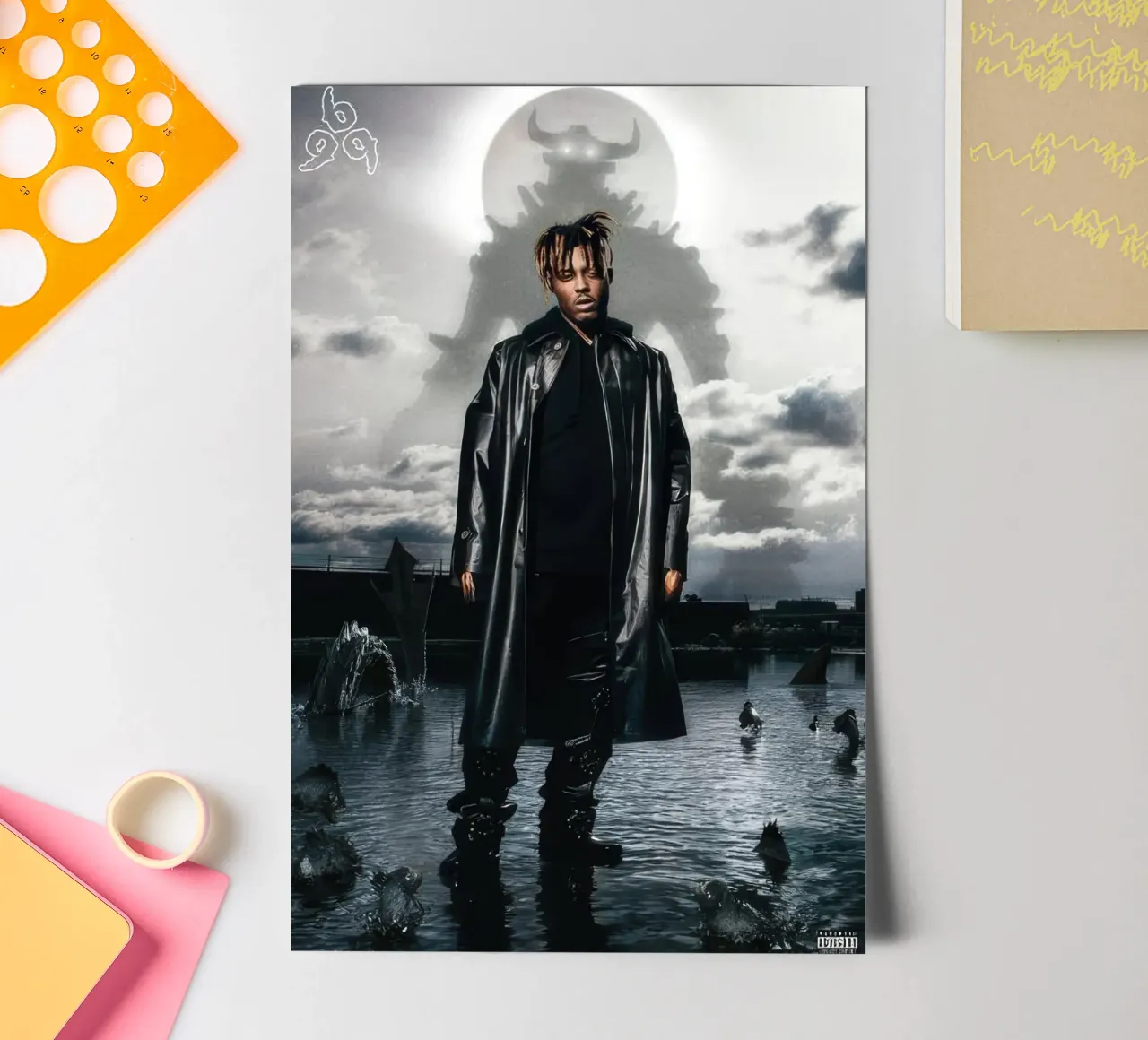 Juice WRLD - Fighting Demons planche autocollant de Band Merch