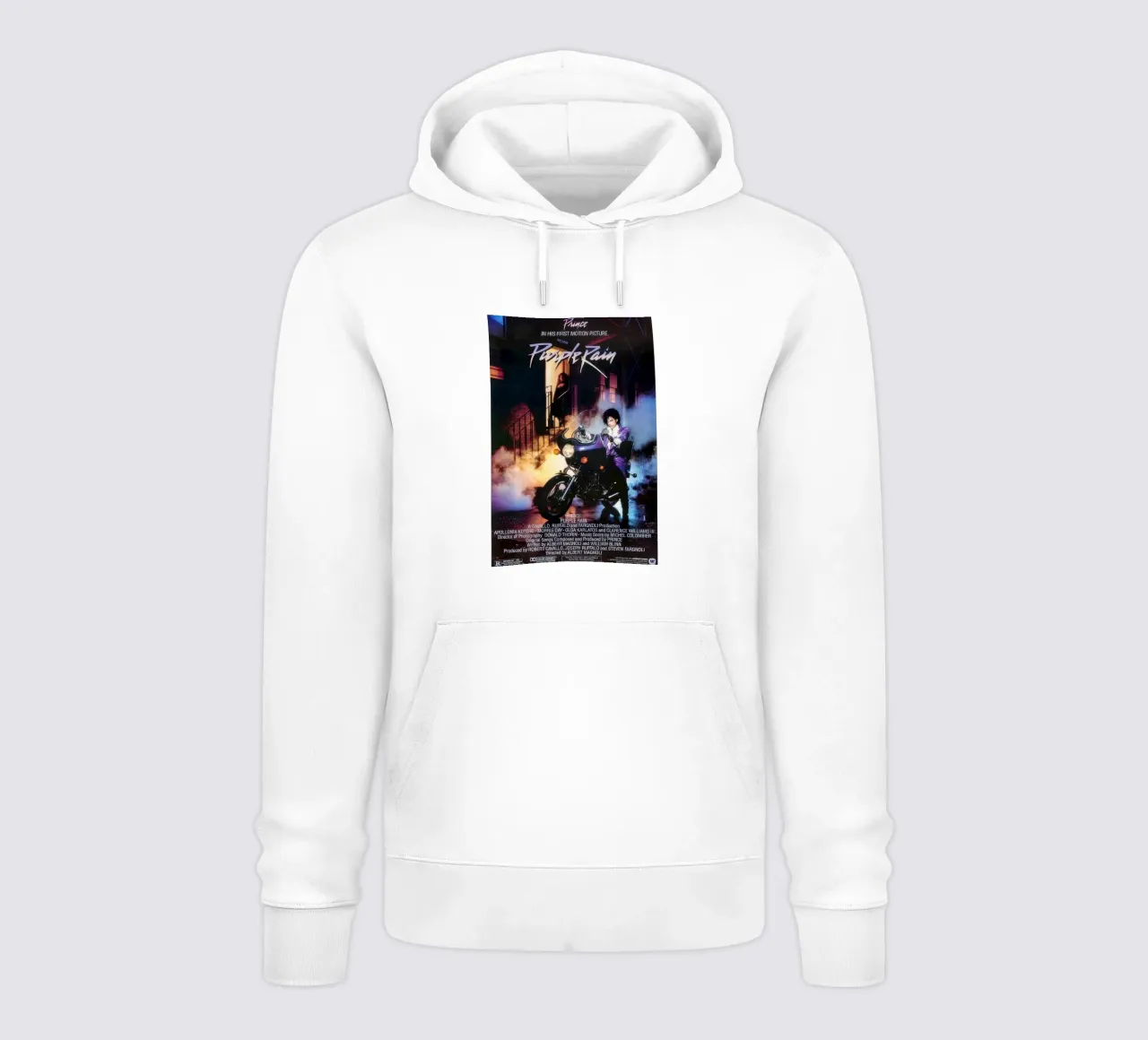 PRINCE.  PIOGGIA VIOLA [1984] felpa con cappuccio da Band Merch