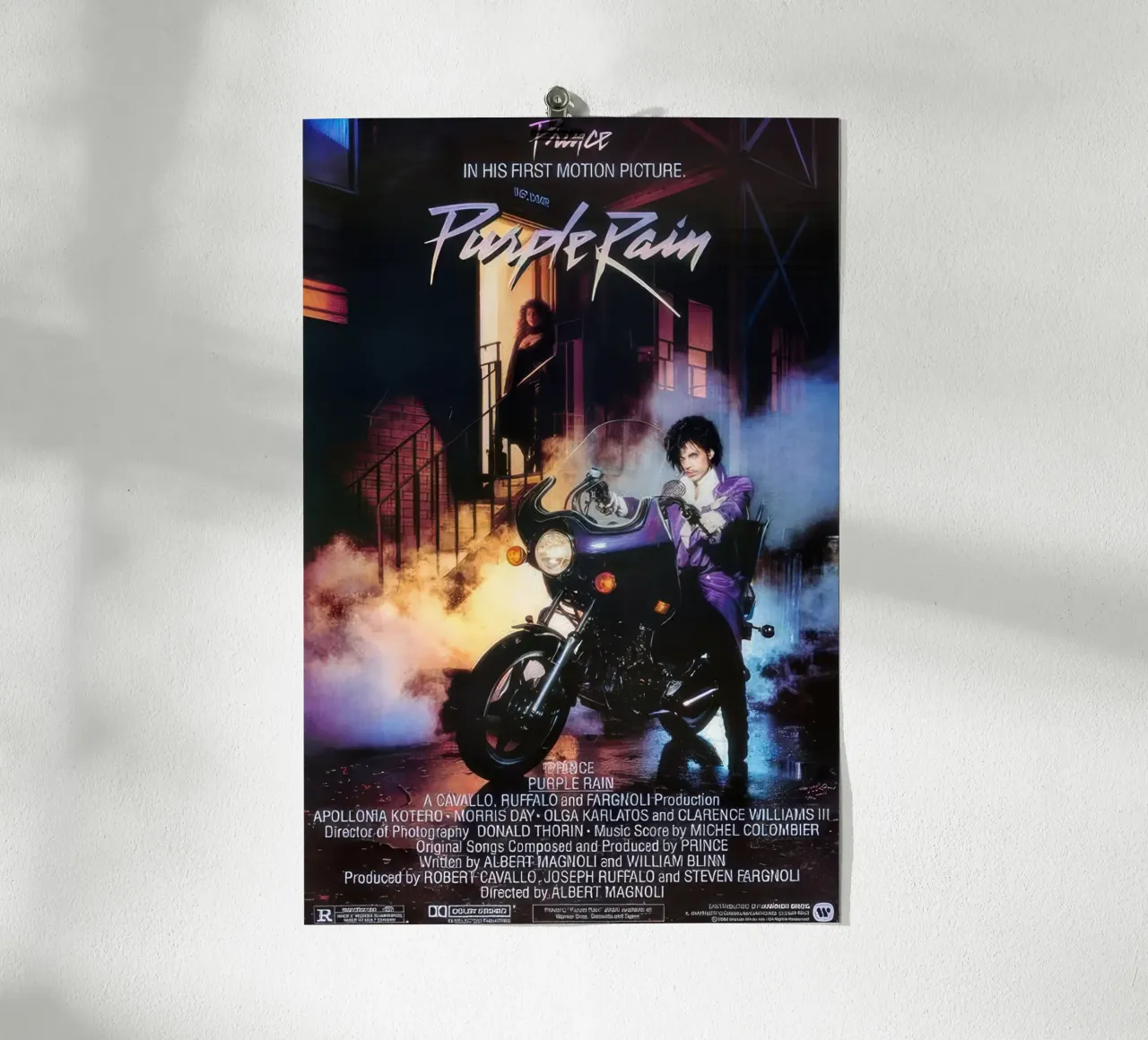 PRINCE.  PIOGGIA VIOLA [1984] poster da Band Merch