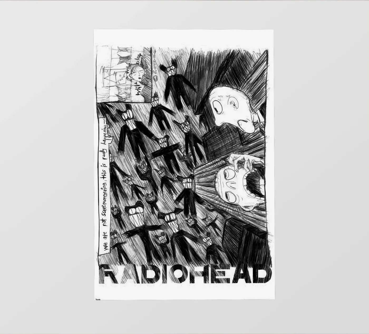 Radiohead - Scribble pellicola backlit da Band Merch