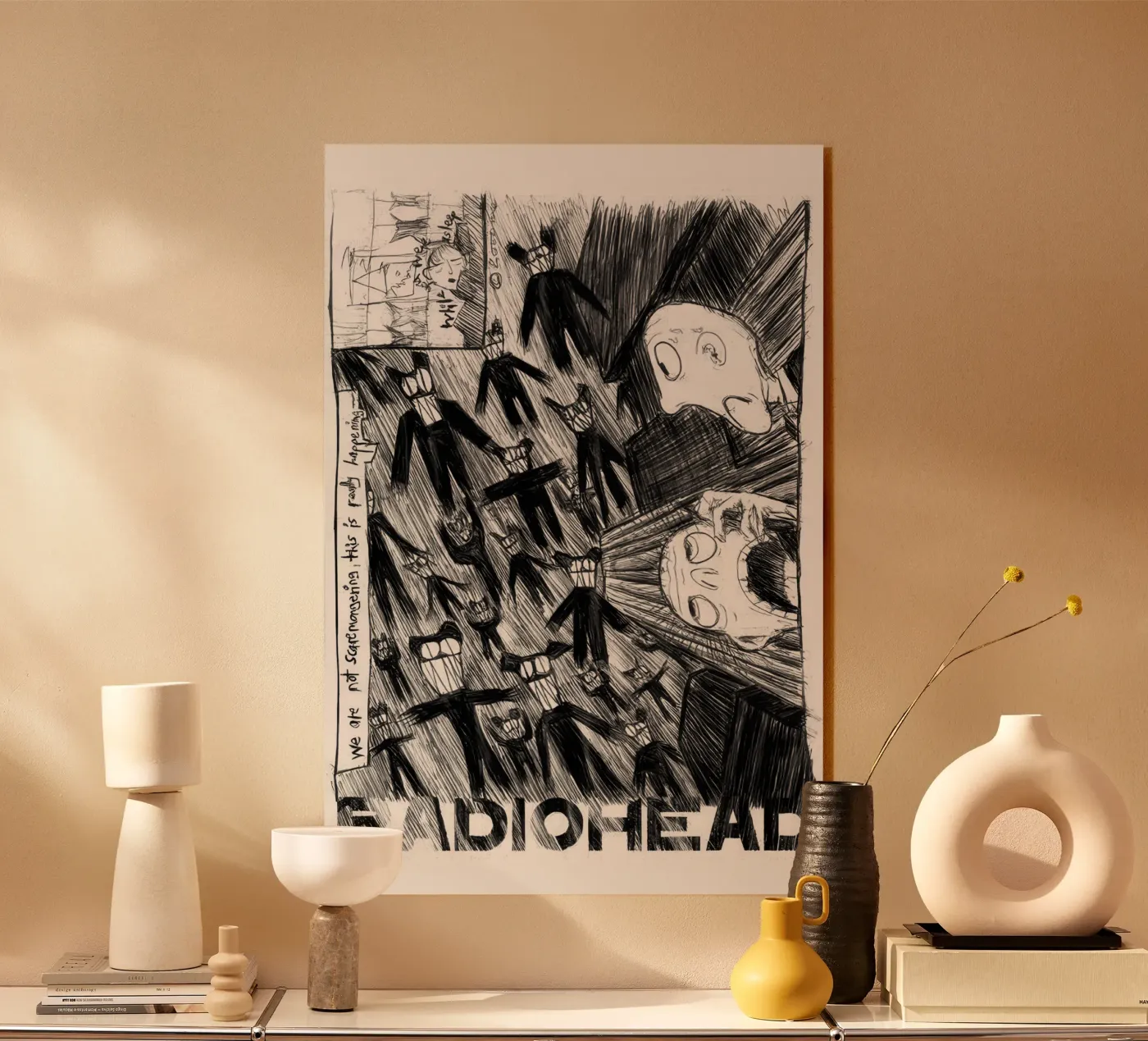 Radiohead - Scribble Acryl-Glas von Band Merch