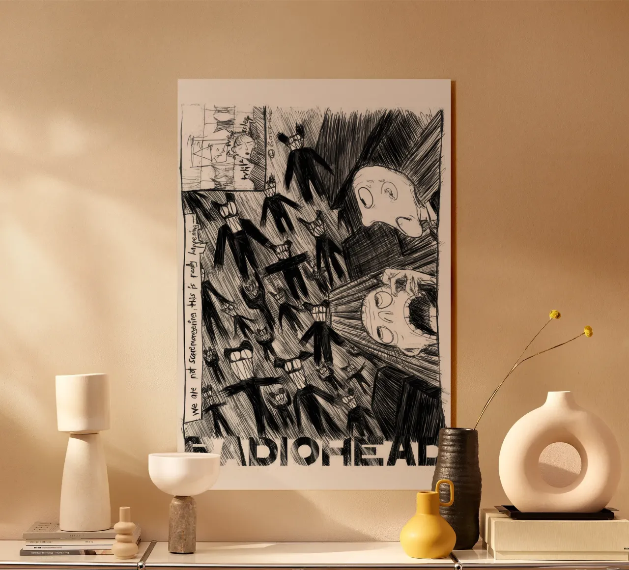 Radiohead - Scribble plexiglass da Band Merch