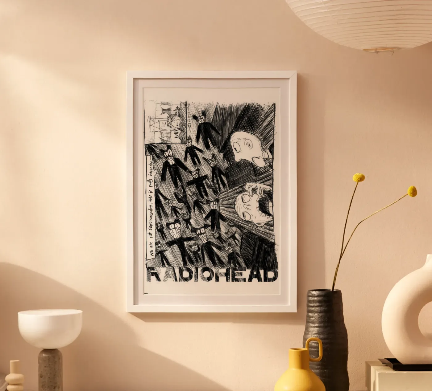 Radiohead - Scribble Poster von Band Merch