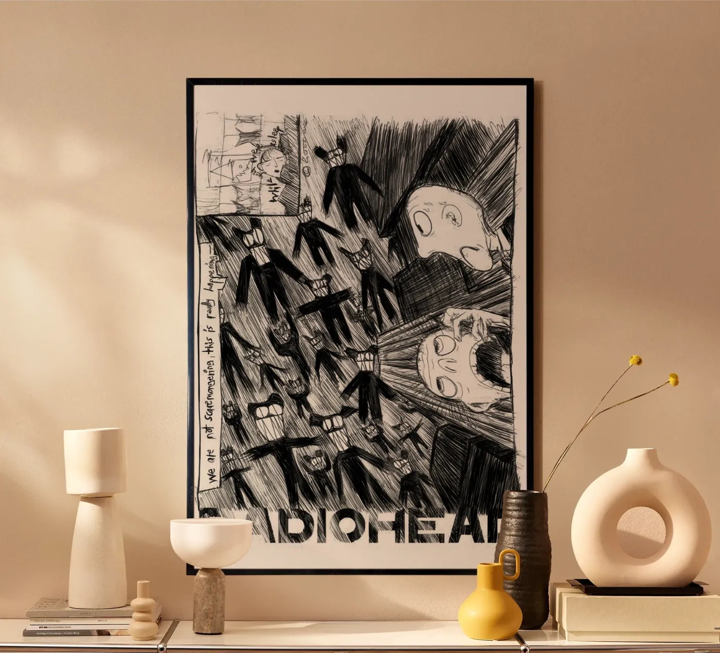 Radiohead - Scribble Poster von Band Merch