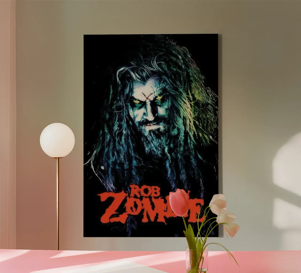 Rob Zombie - Hellbilly tela con Cornice a cassetta da Band Merch