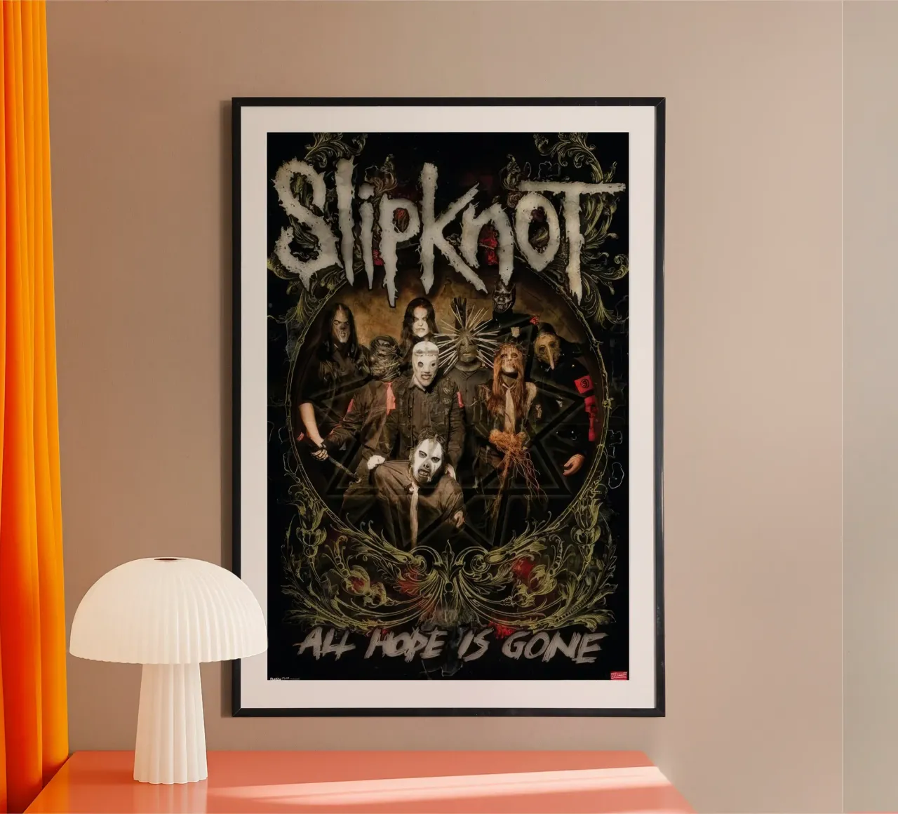 Slipknot - Hope Is Gone-gigapixel poster con telaio in legno da Band Merch