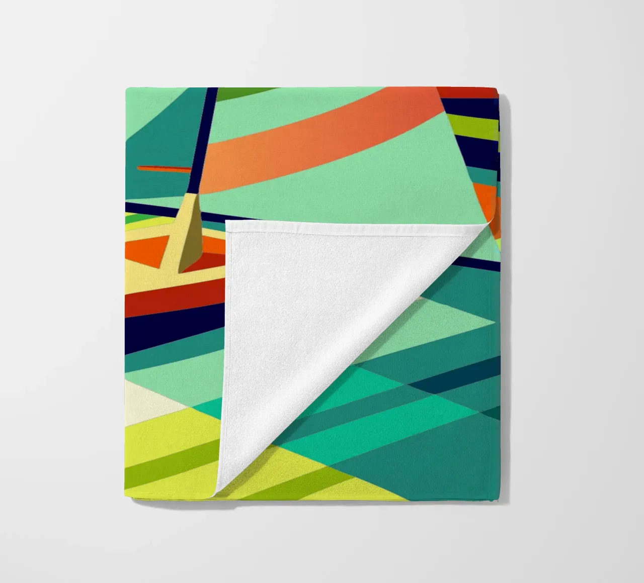 sailing sport vector imagination beach towel by Faiza