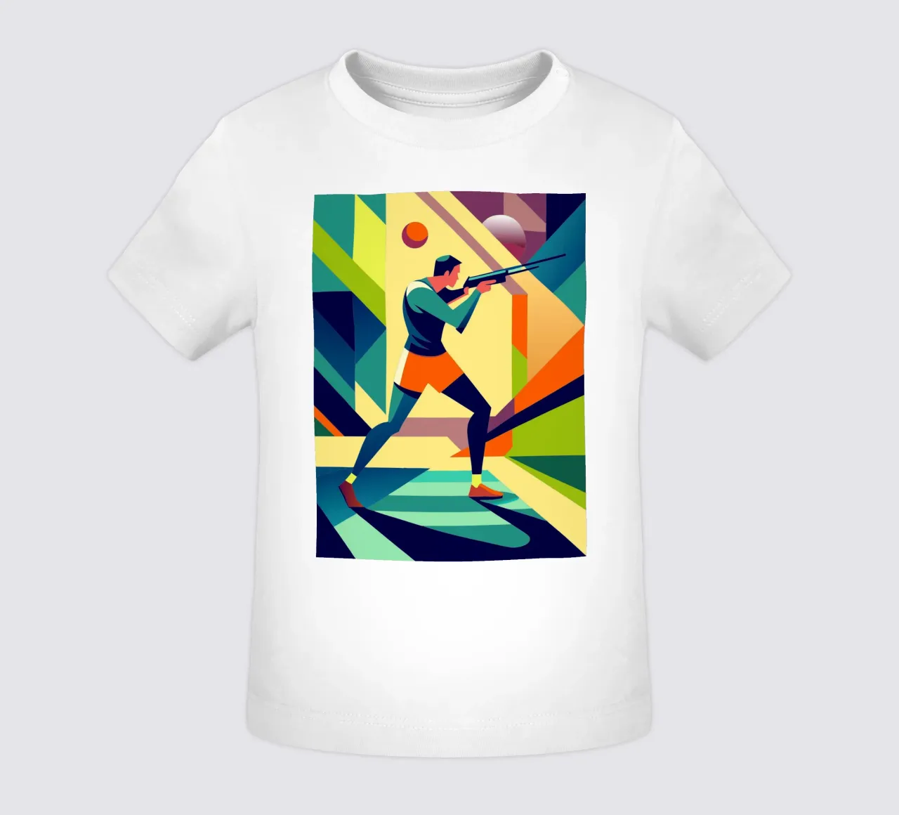 schießen sport vektor fantasie kunst Baby T-Shirt von Faiza