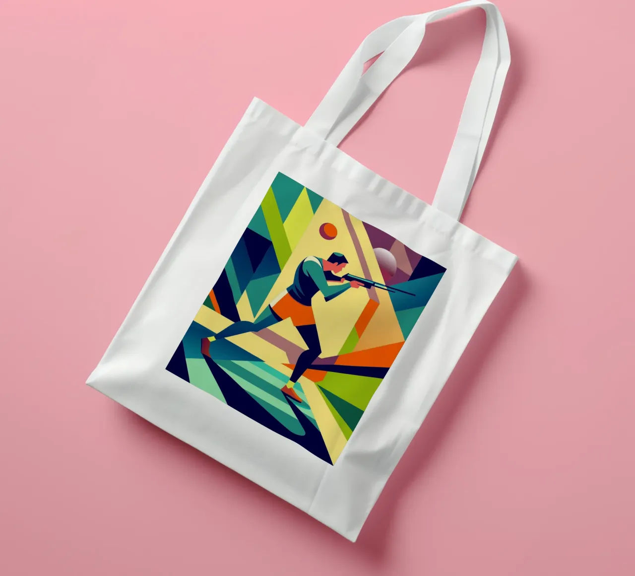shooting sport vector imagination art tote bag by Faiza