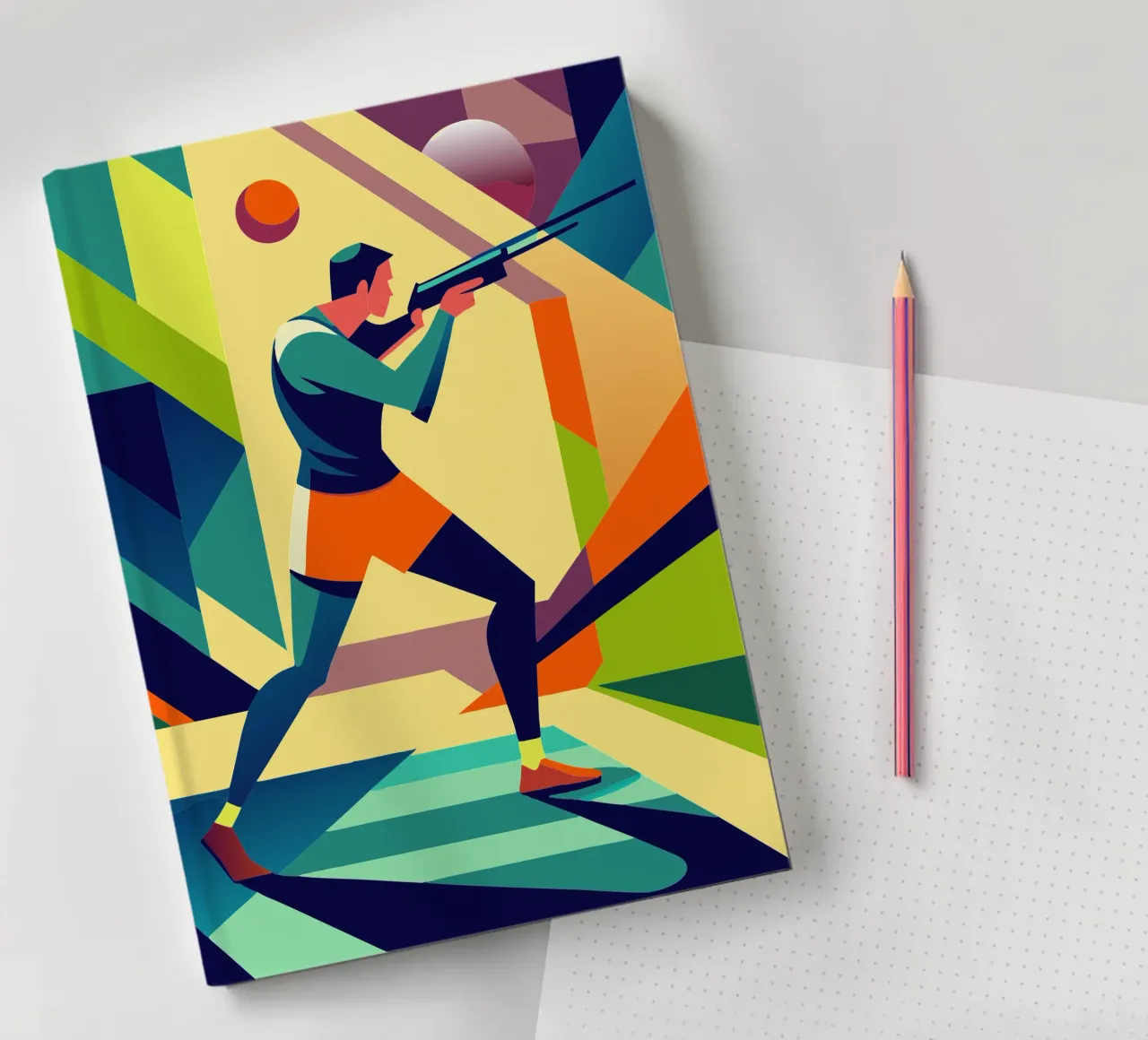 schießen sport vektor fantasie kunst Notizbuch von Faiza