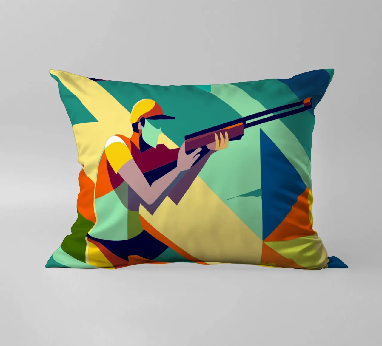 tir sportif vecteur d'imagination coussin de Faiza