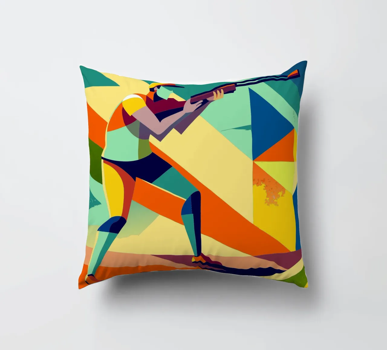 tir sportif vecteur d'imagination coussin de Faiza