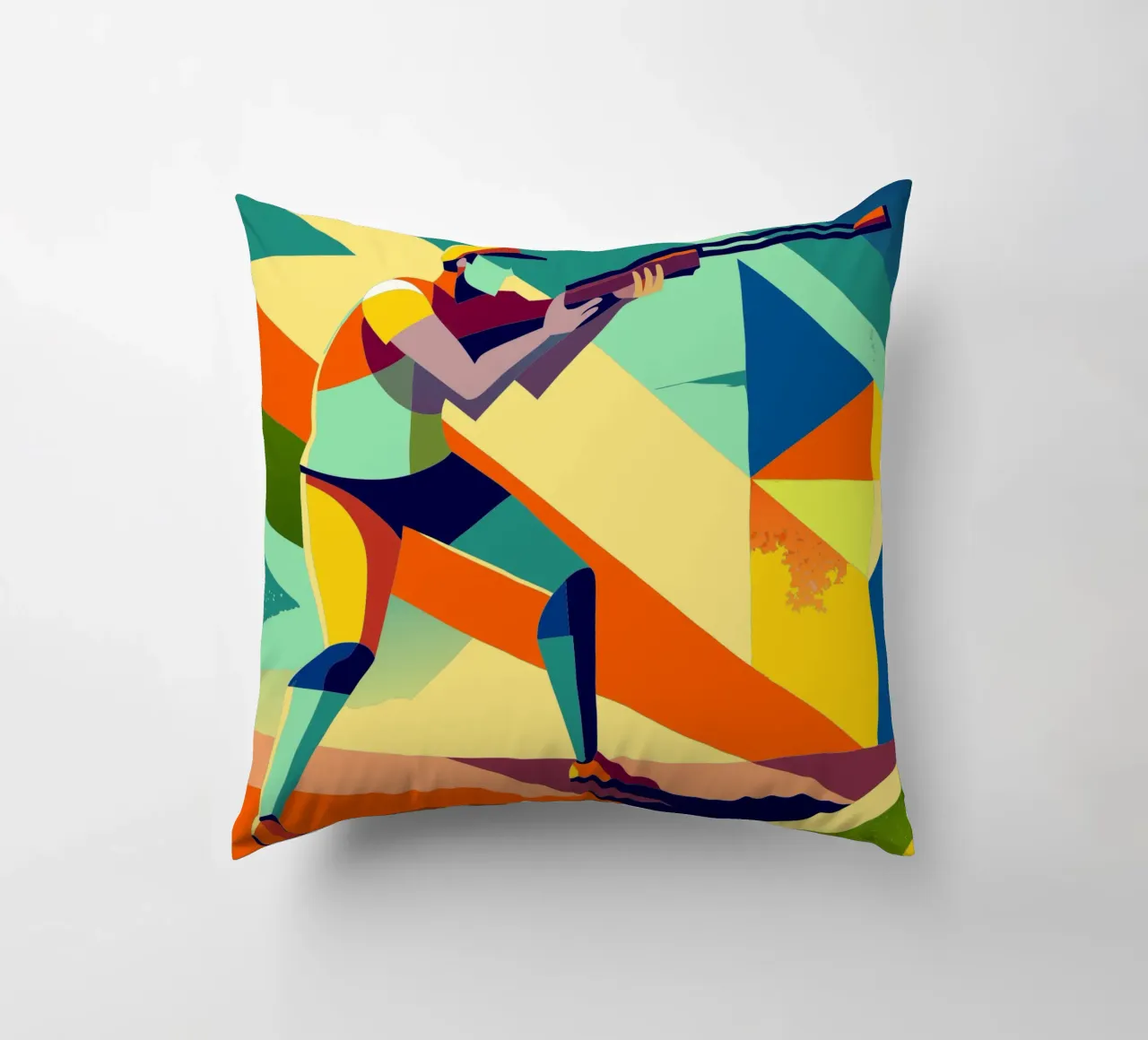tir sportif vecteur d'imagination coussin de Faiza