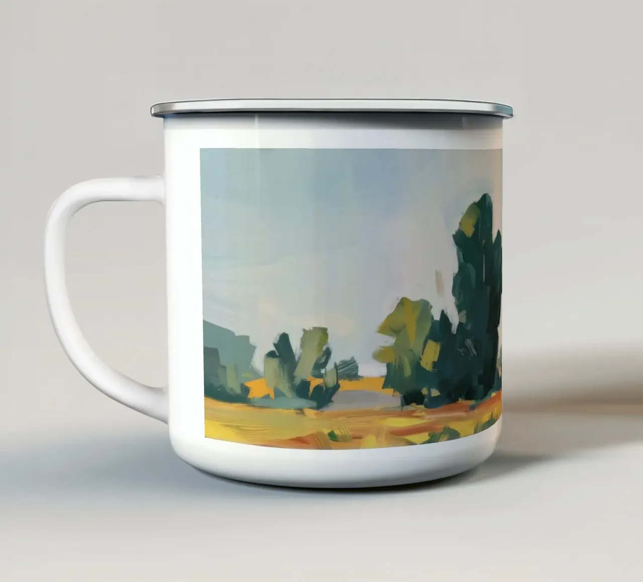 Lone Tree Horizon tazza in smalto da Radiance Landscape