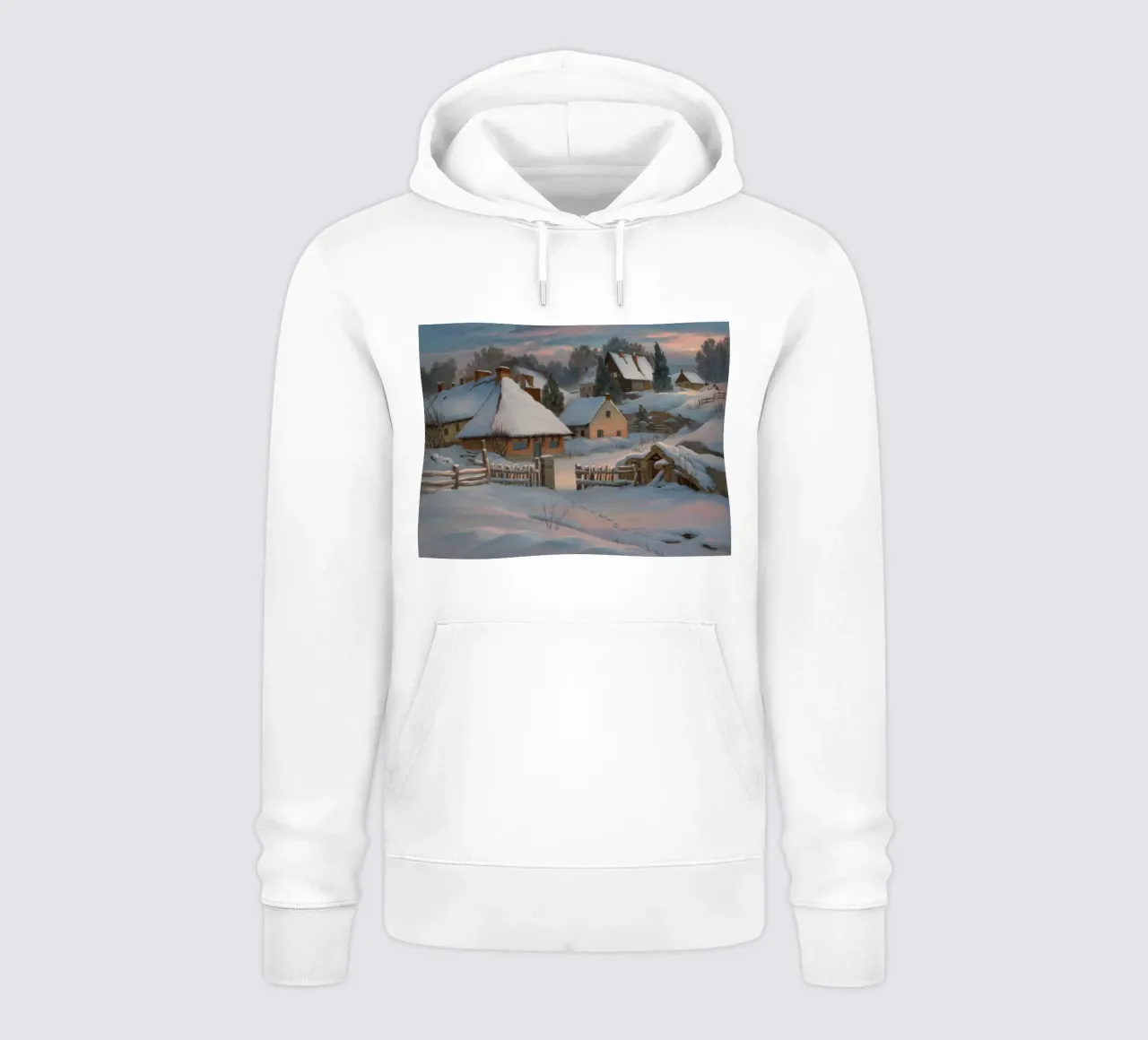Il sonno del villaggio invernale felpa con cappuccio da Radiance Landscape