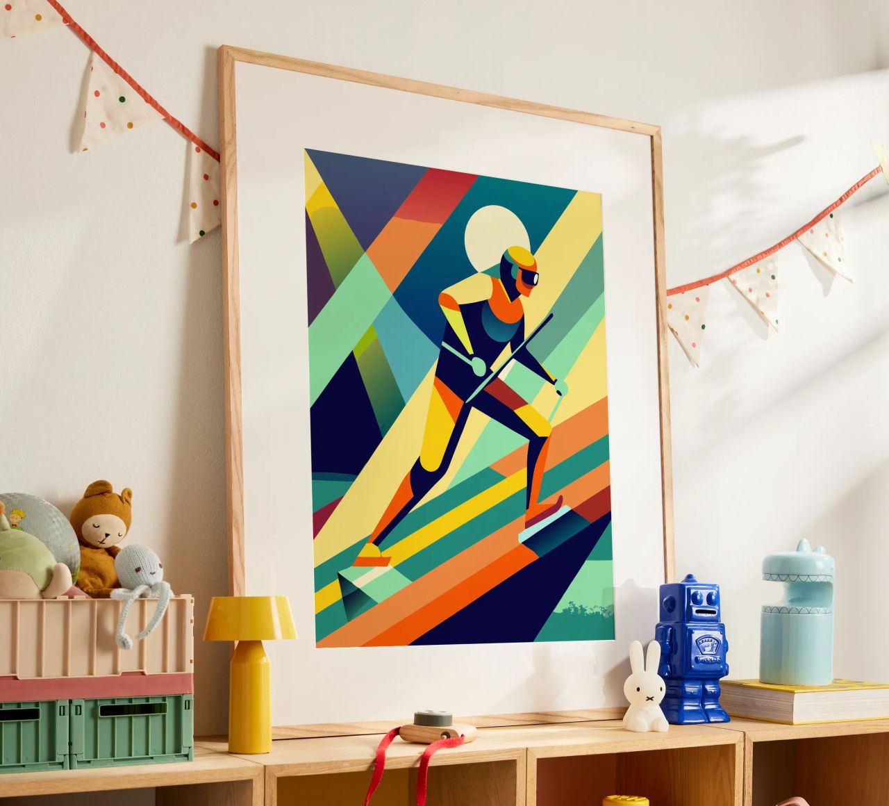 skisport vektor vorstellung Poster von Faiza