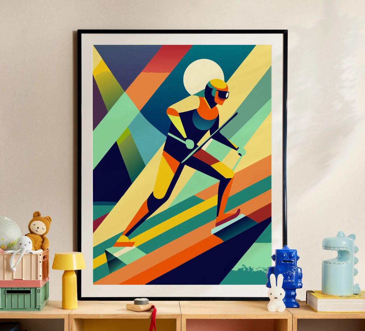 skisport vektor vorstellung Poster von Faiza