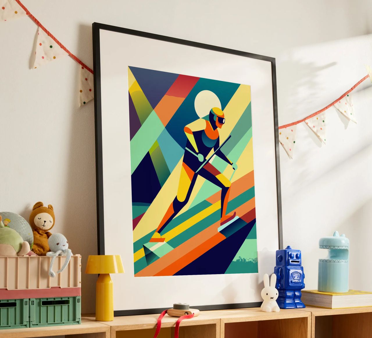 skisport vektor vorstellung Poster von Faiza
