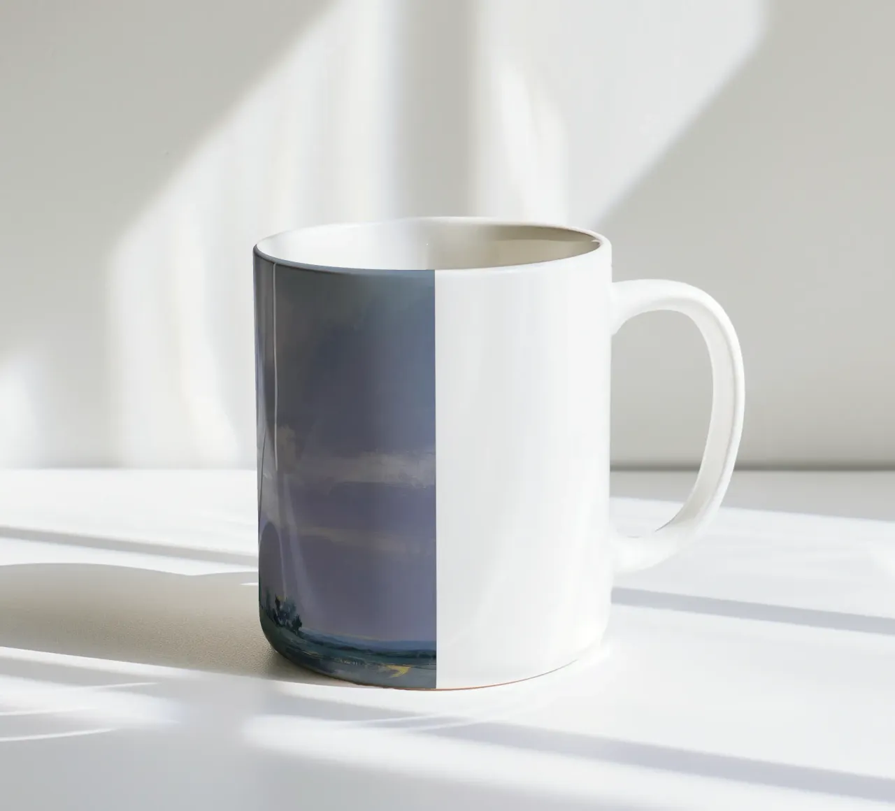 L'ultimo bacio del tramonto tazza in ceramica da Radiance Landscape
