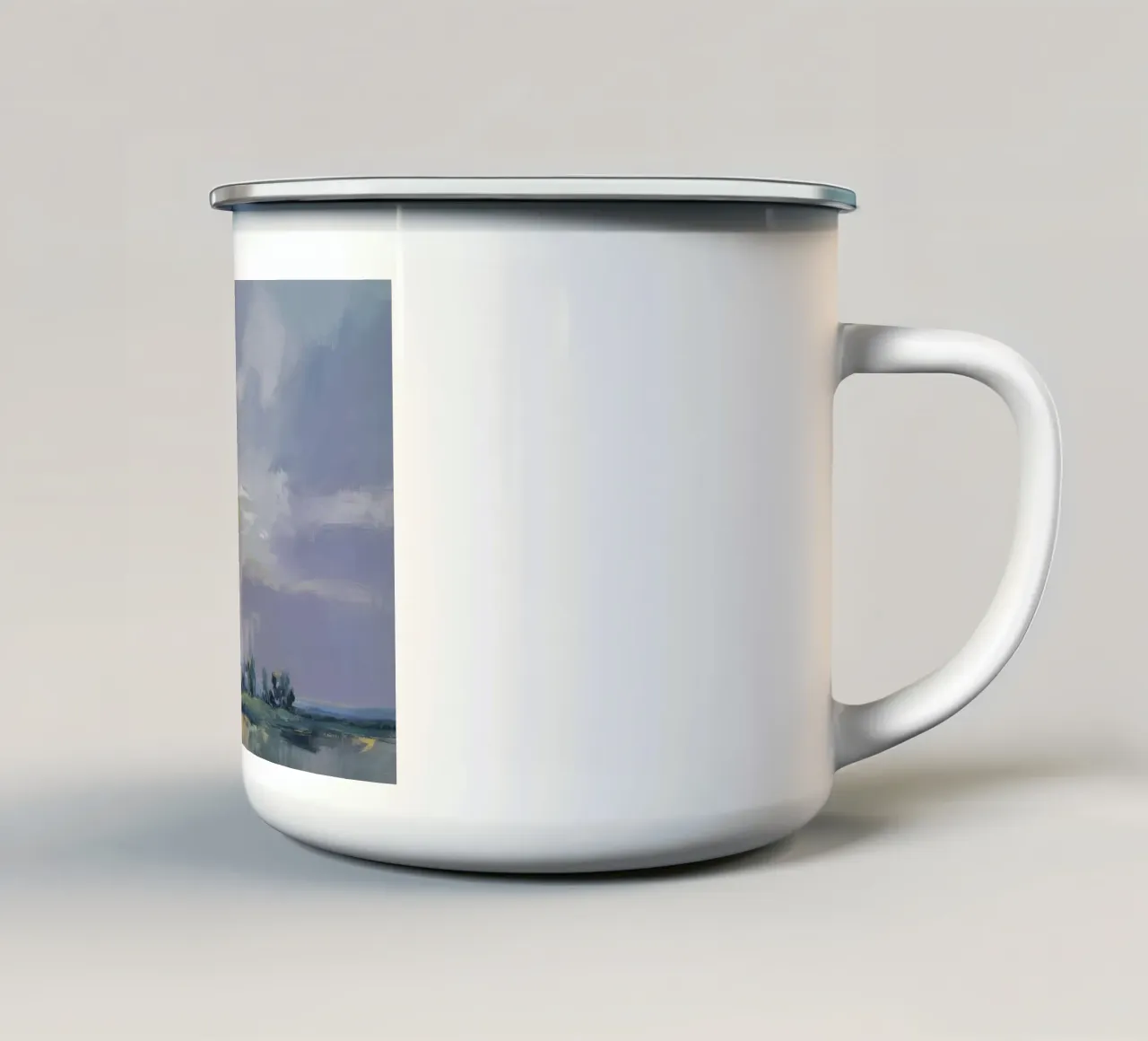 L'ultimo bacio del tramonto tazza in smalto da Radiance Landscape