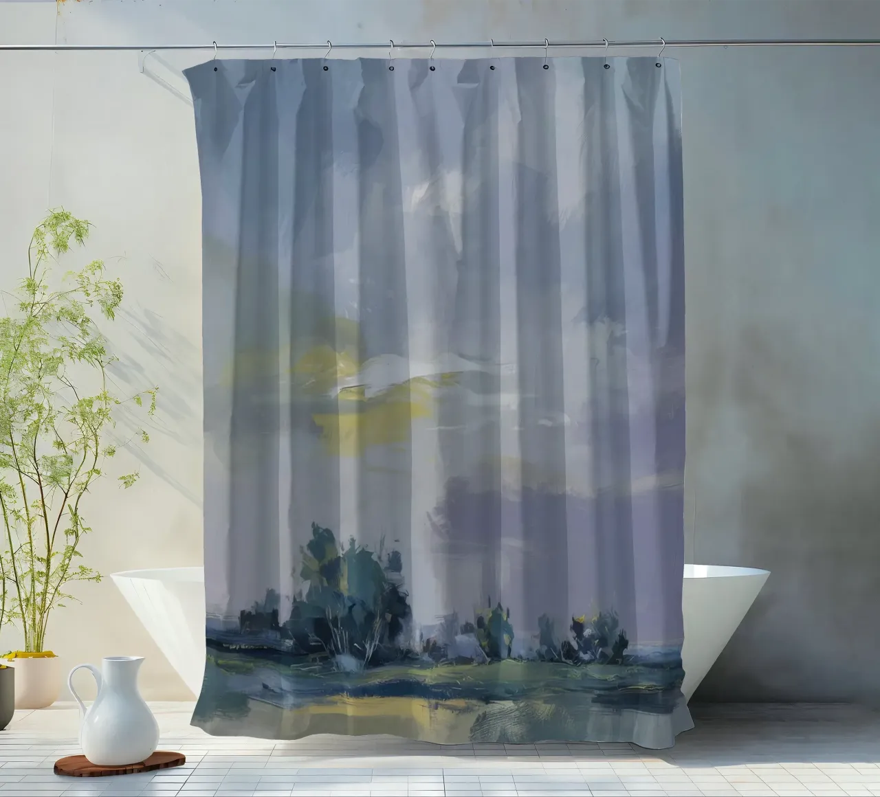 L'ultimo bacio del tramonto tenda da doccia da Radiance Landscape
