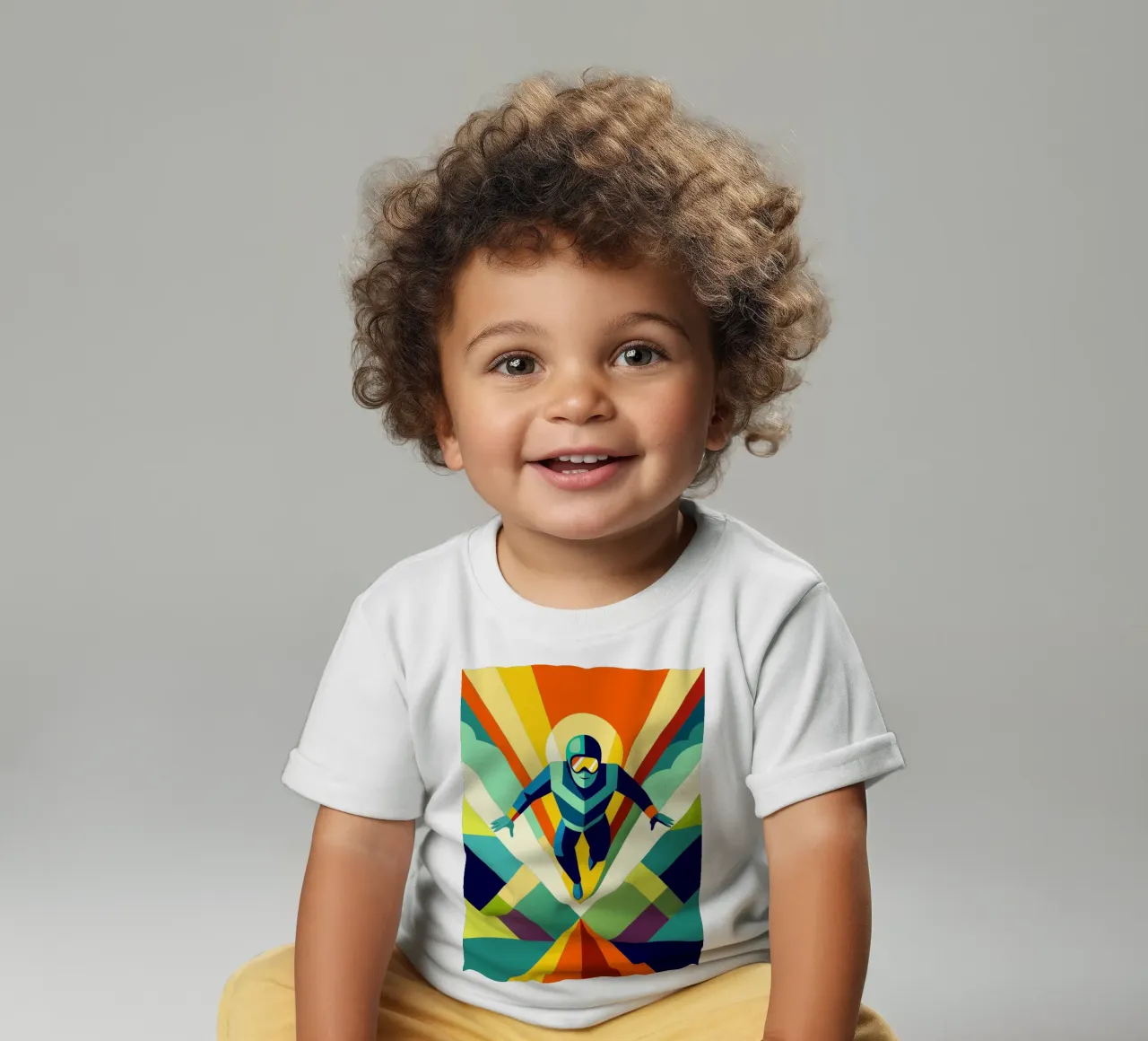 skydiving sport vector imagination baby t-shirt by Faiza