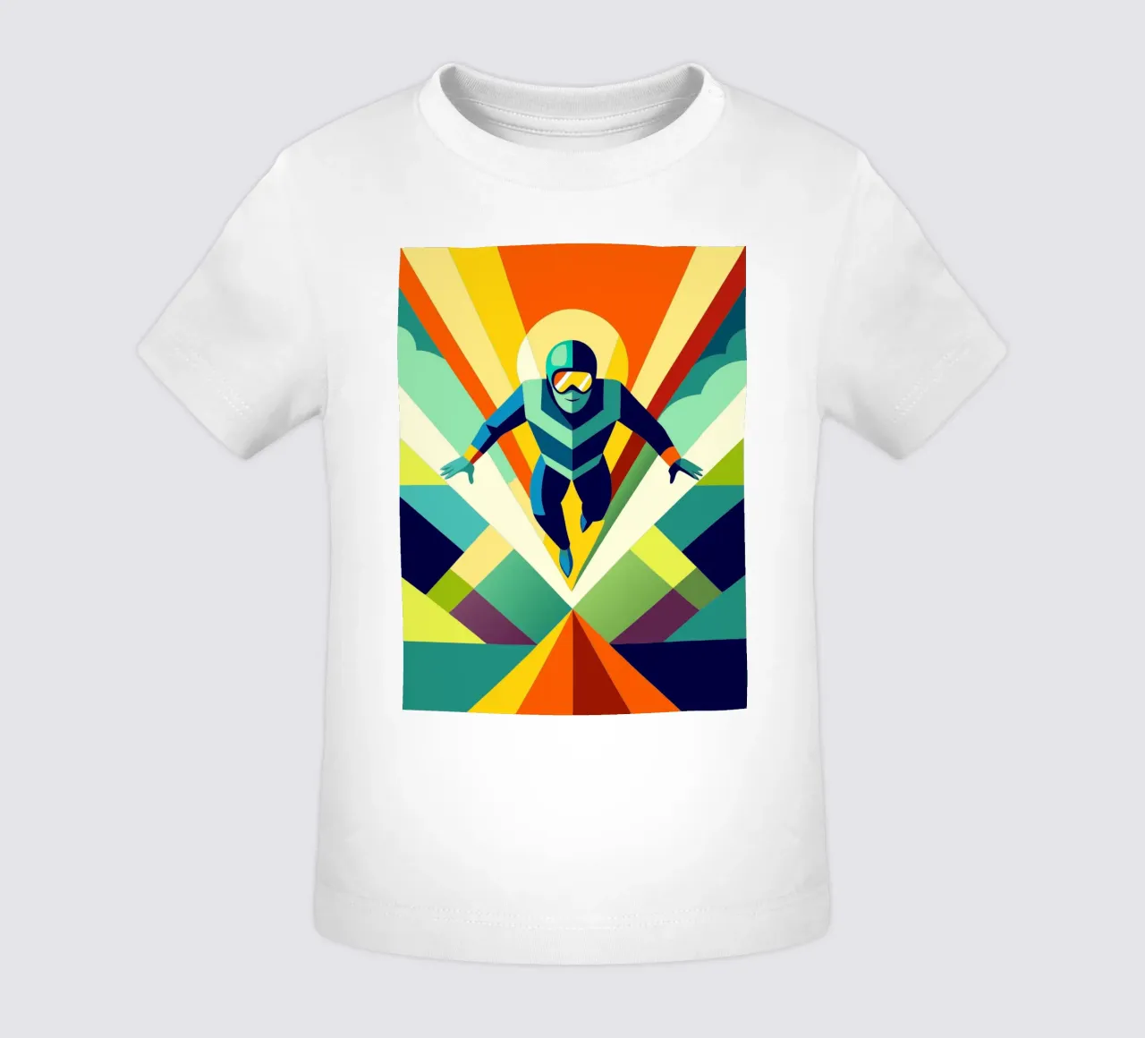 skydiving sport vector imagination baby t-shirt by Faiza