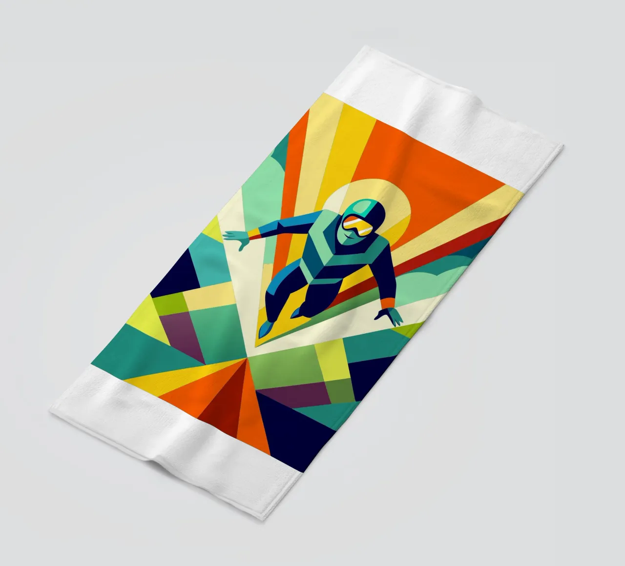 parachutespringen sport vector verbeelding strandhanddoek van Faiza