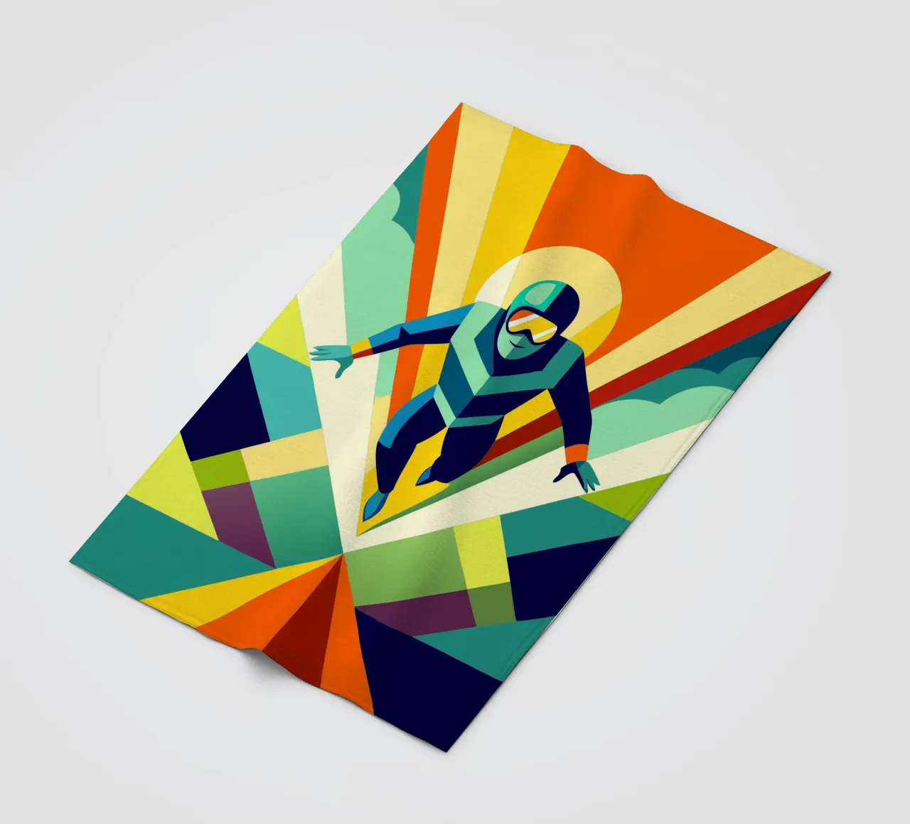 skydiving sport vector imagination fleece blanket by Faiza