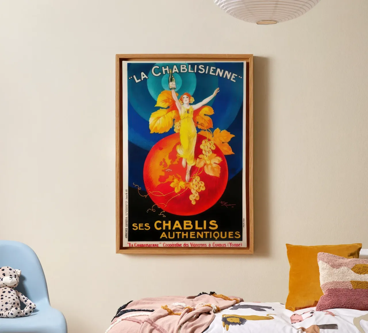 La Chablisienne Autentico Chablis tela con Cornice a cassetta da Beauty wall