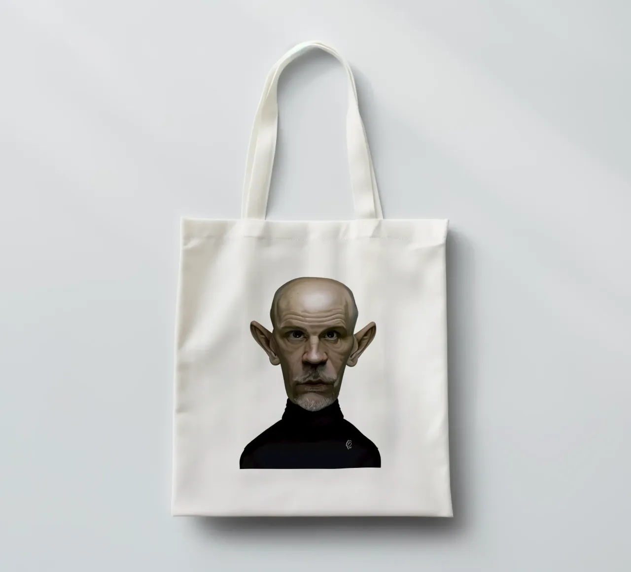 John Malkovich borsa in juta da Rob Art | Illustration