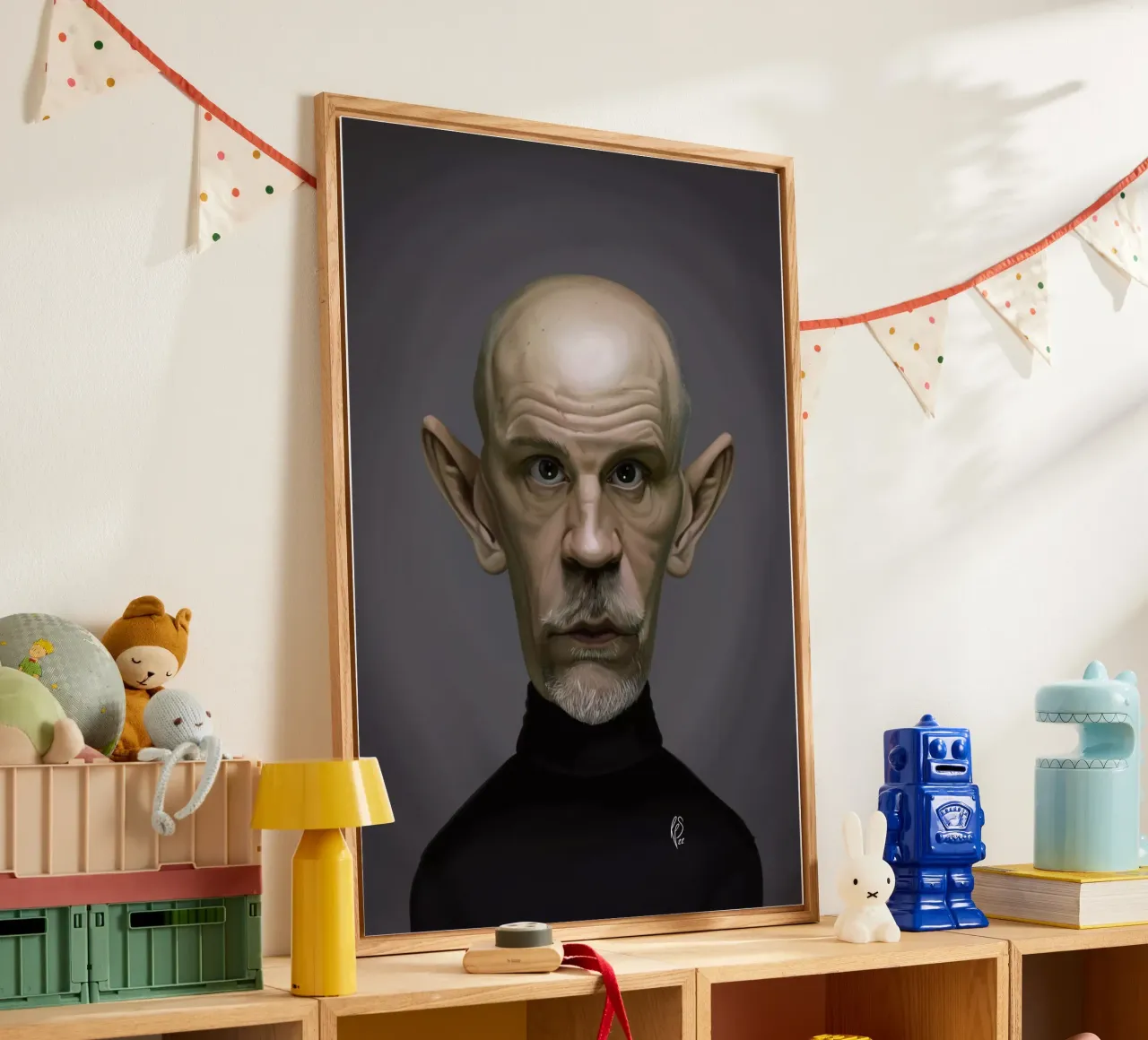John Malkovich plexiglass da Rob Art | Illustration