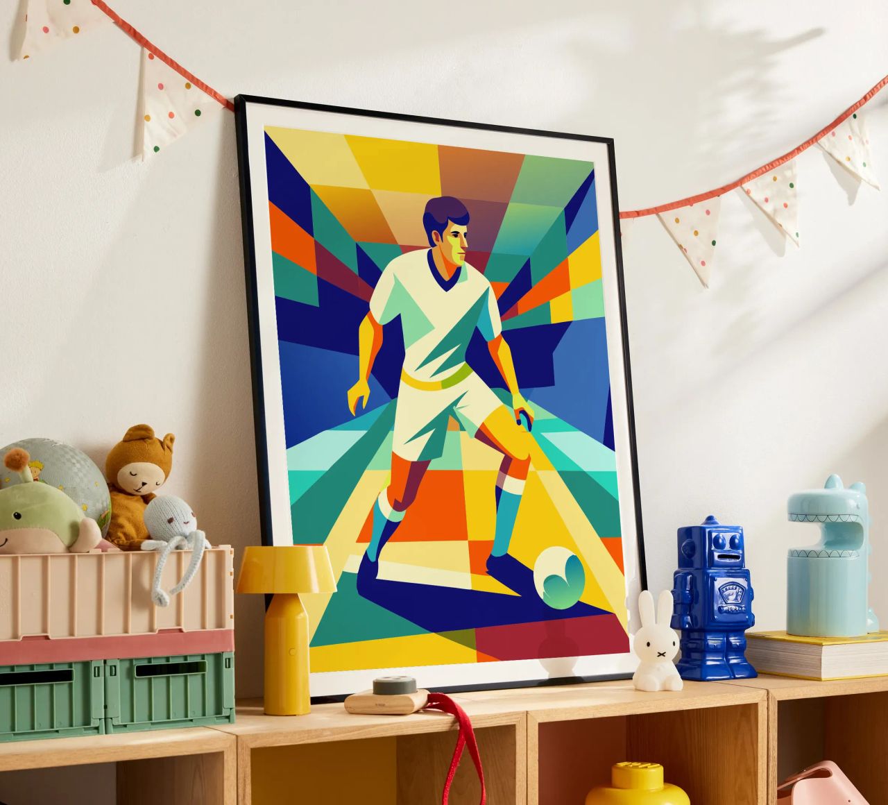 voetbal speler sport vector verbeelding poster van Faiza