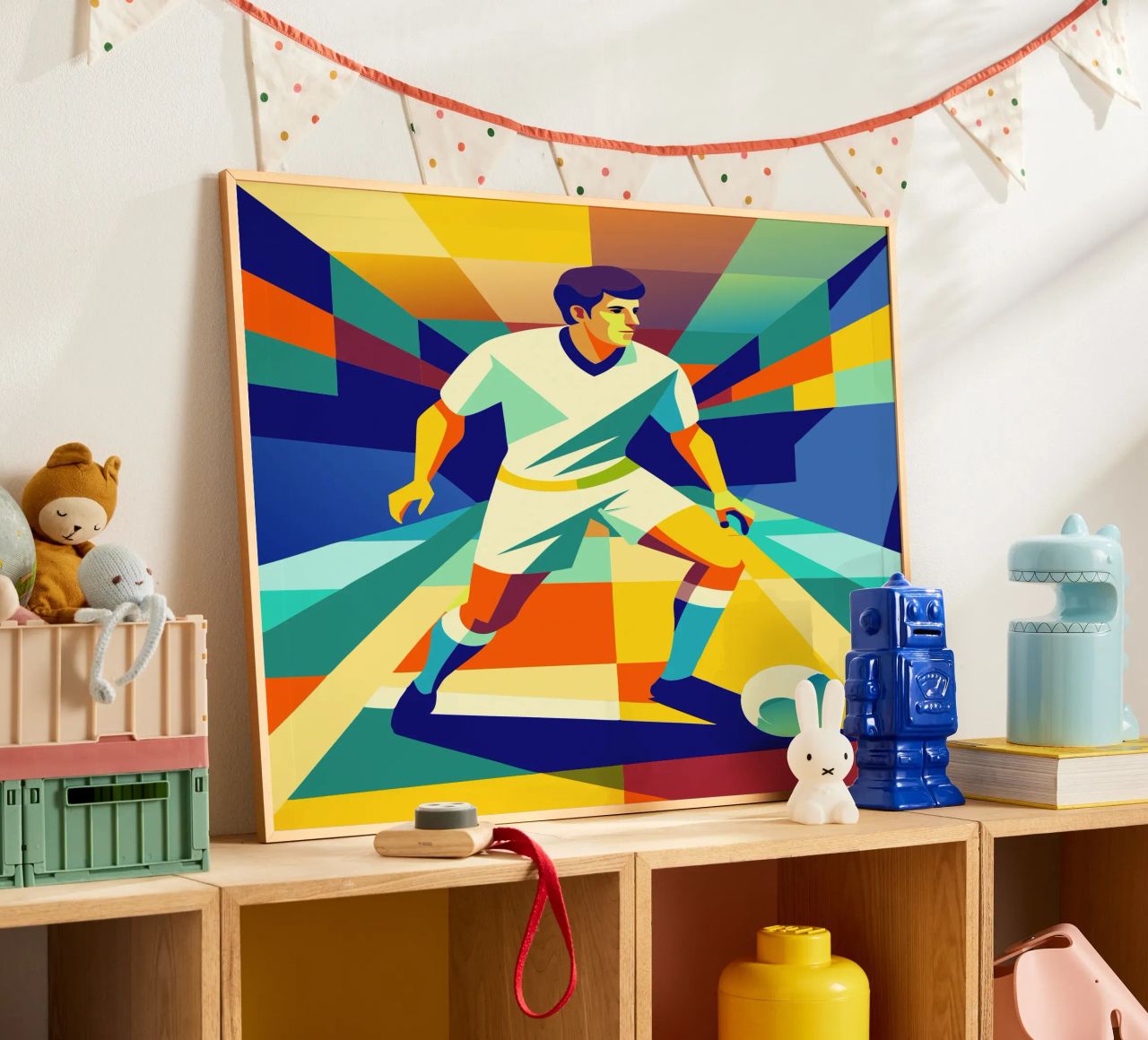 voetbal speler sport vector verbeelding poster van Faiza