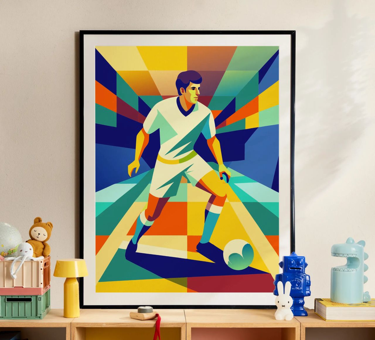voetbal speler sport vector verbeelding poster van Faiza